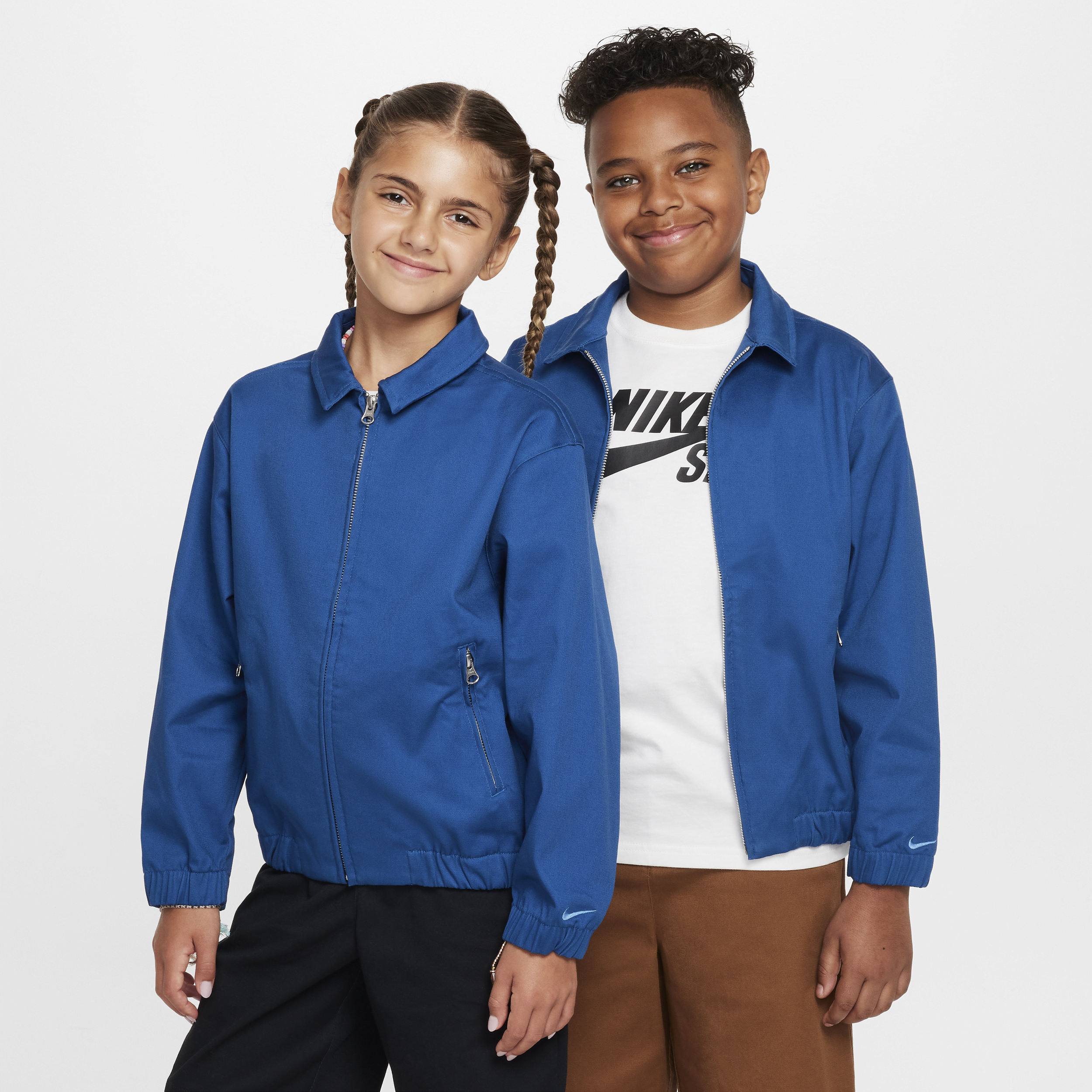Nike Sb Big Kids' Skate Coaches Jacket In Blue