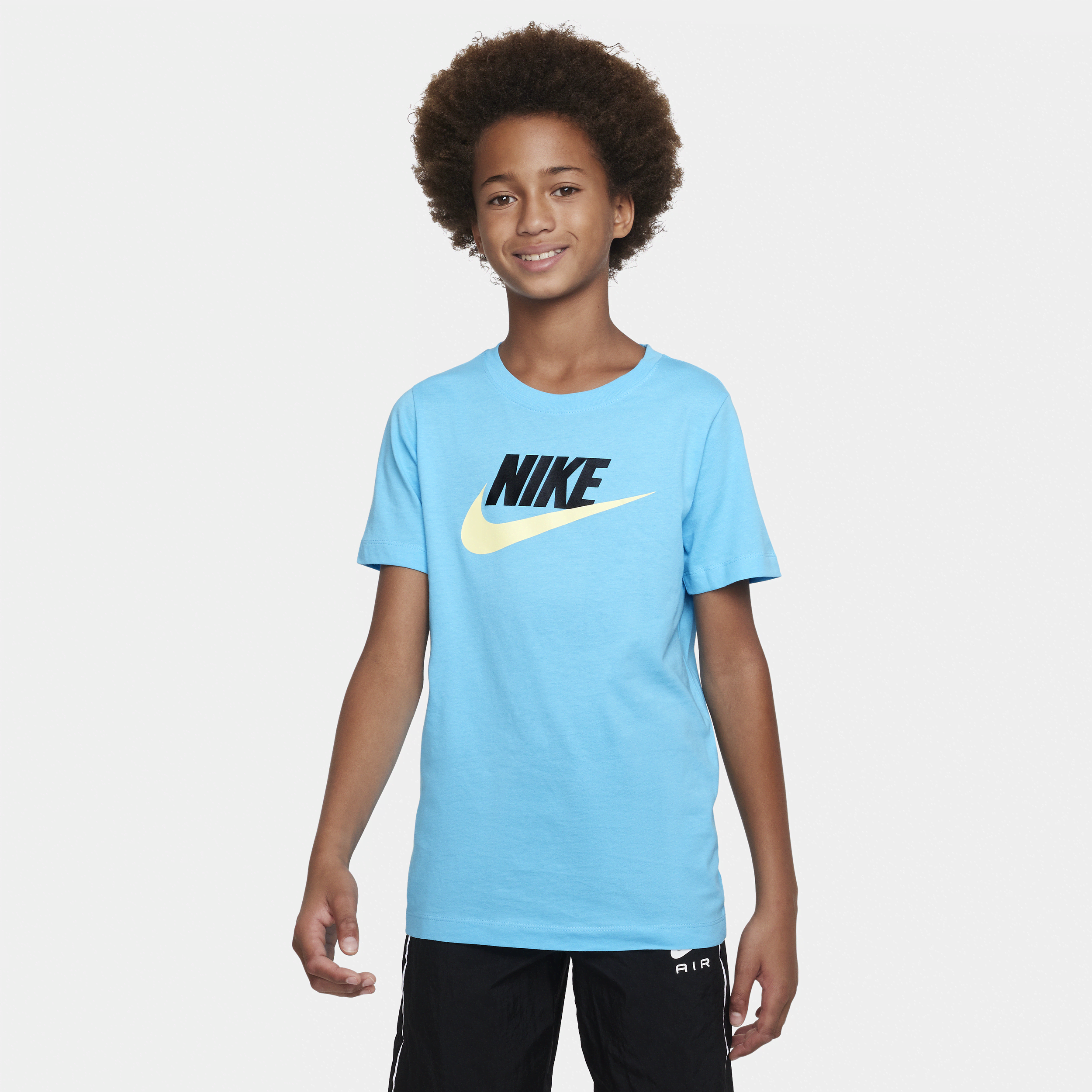 Nike Sportswear Big Kids' Cotton T-shirt In Blue