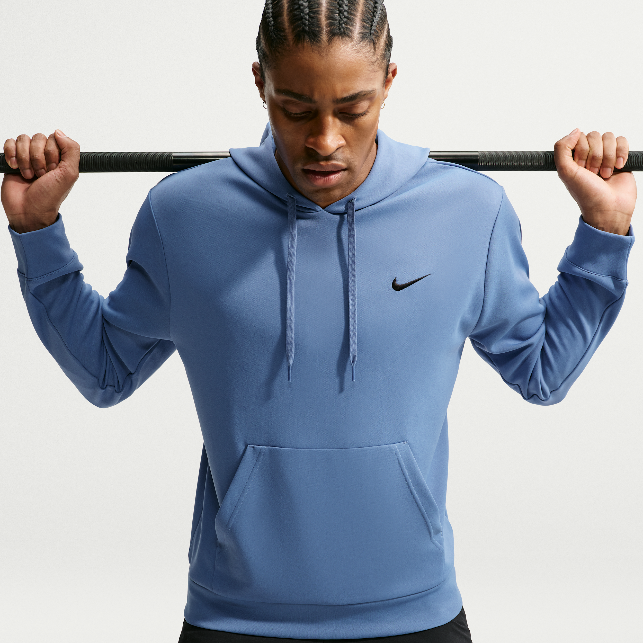 Nike Men's Flex Dri-FIT UV Protection Pullover Hoodie in Blue | IF2985-459