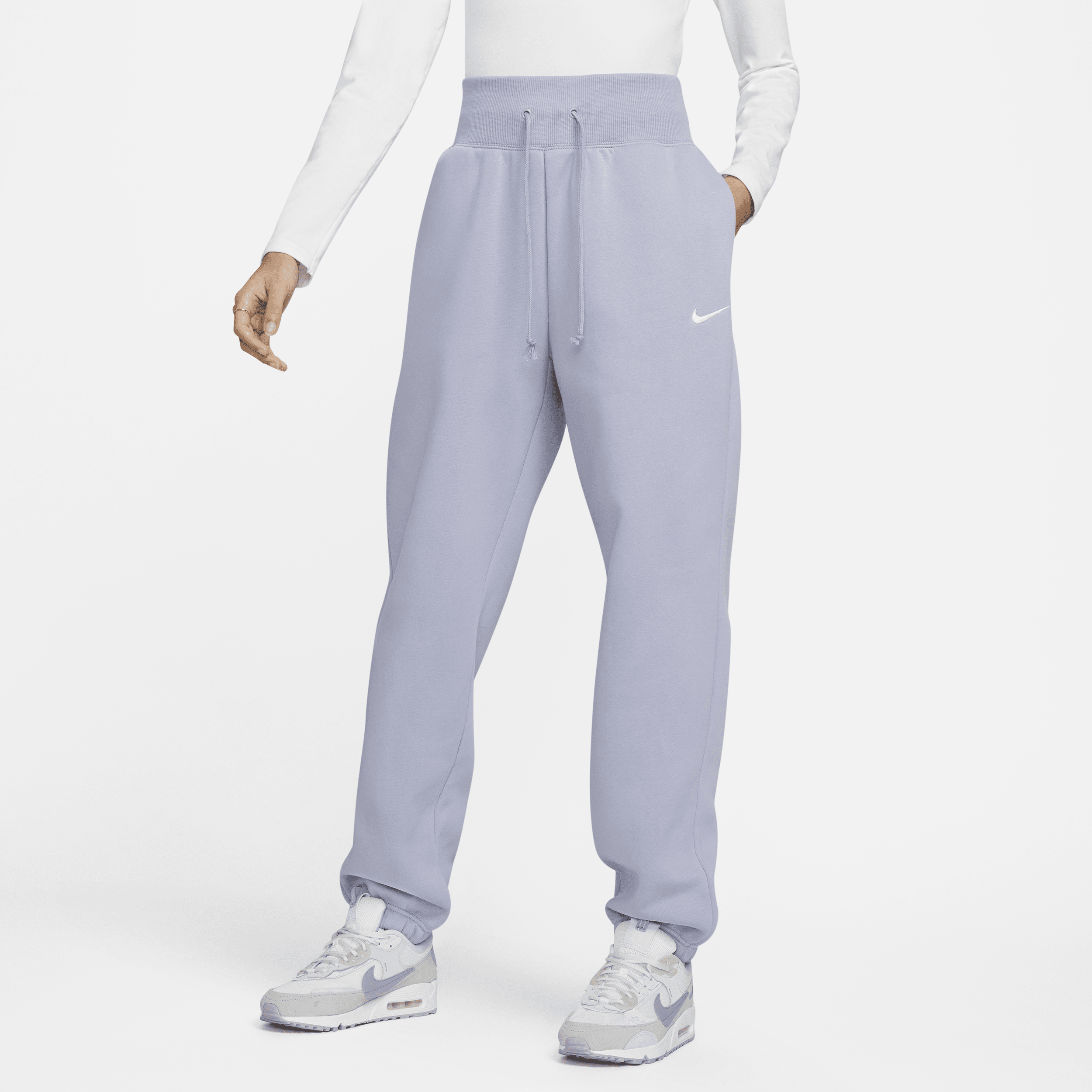 Nike Women's  Sportswear Phoenix Fleece High-waisted Oversized Sweatpants In Purple