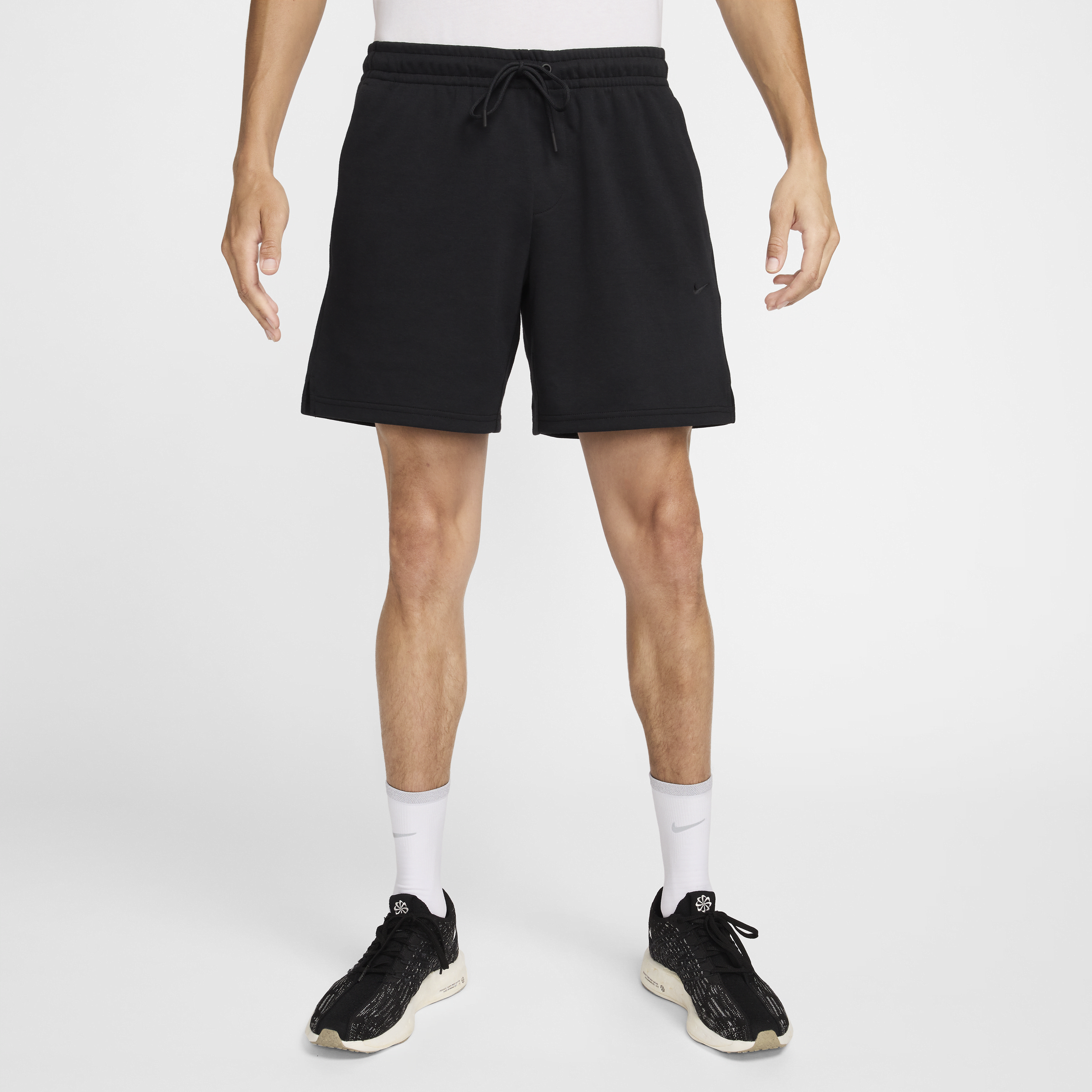 Nike Men's Primary Fleece 7" Dri-fit Uv Unlined Performance Shorts In Black