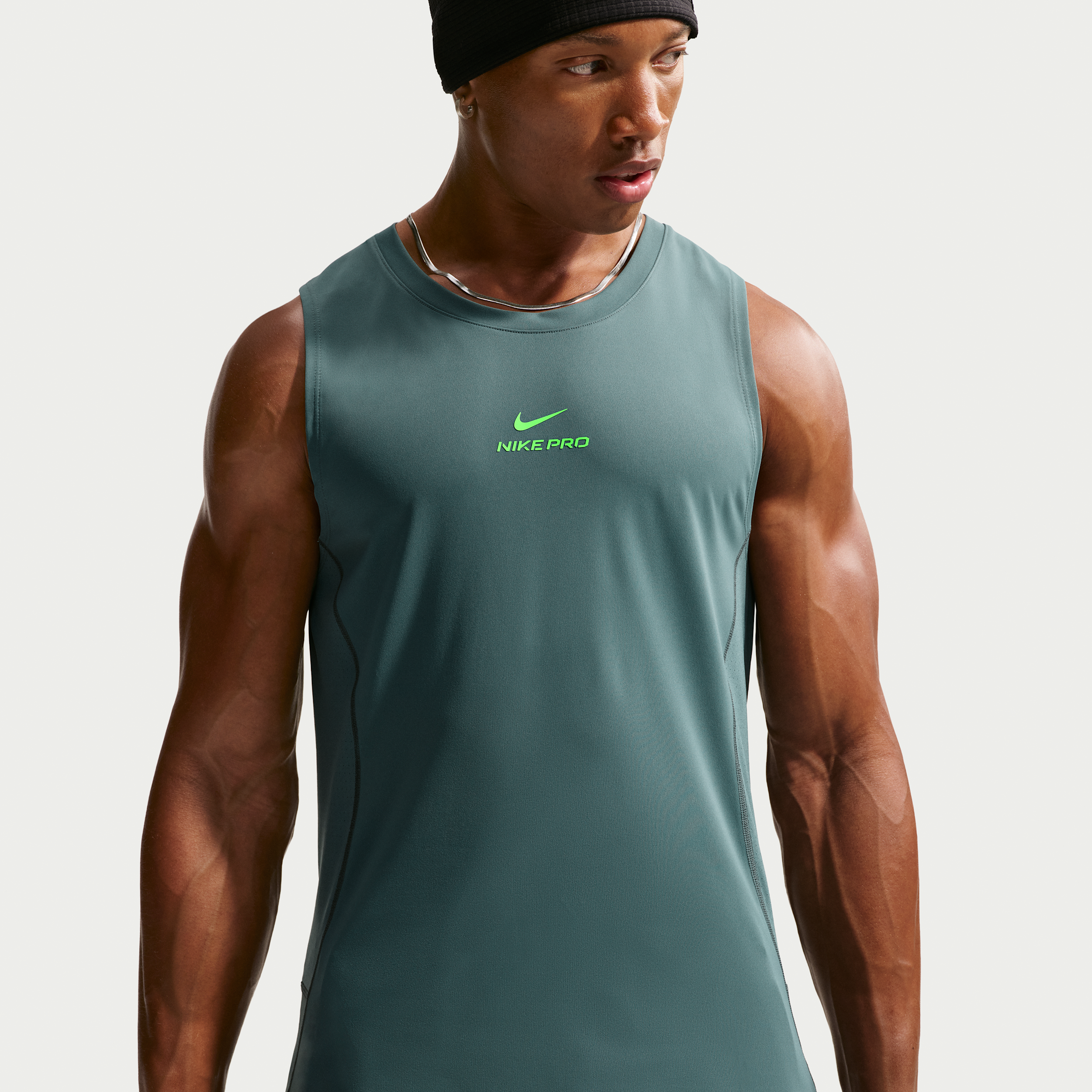 Men's Nike Pro Dri-FIT Training Tank Top in Grey | IF2805-382