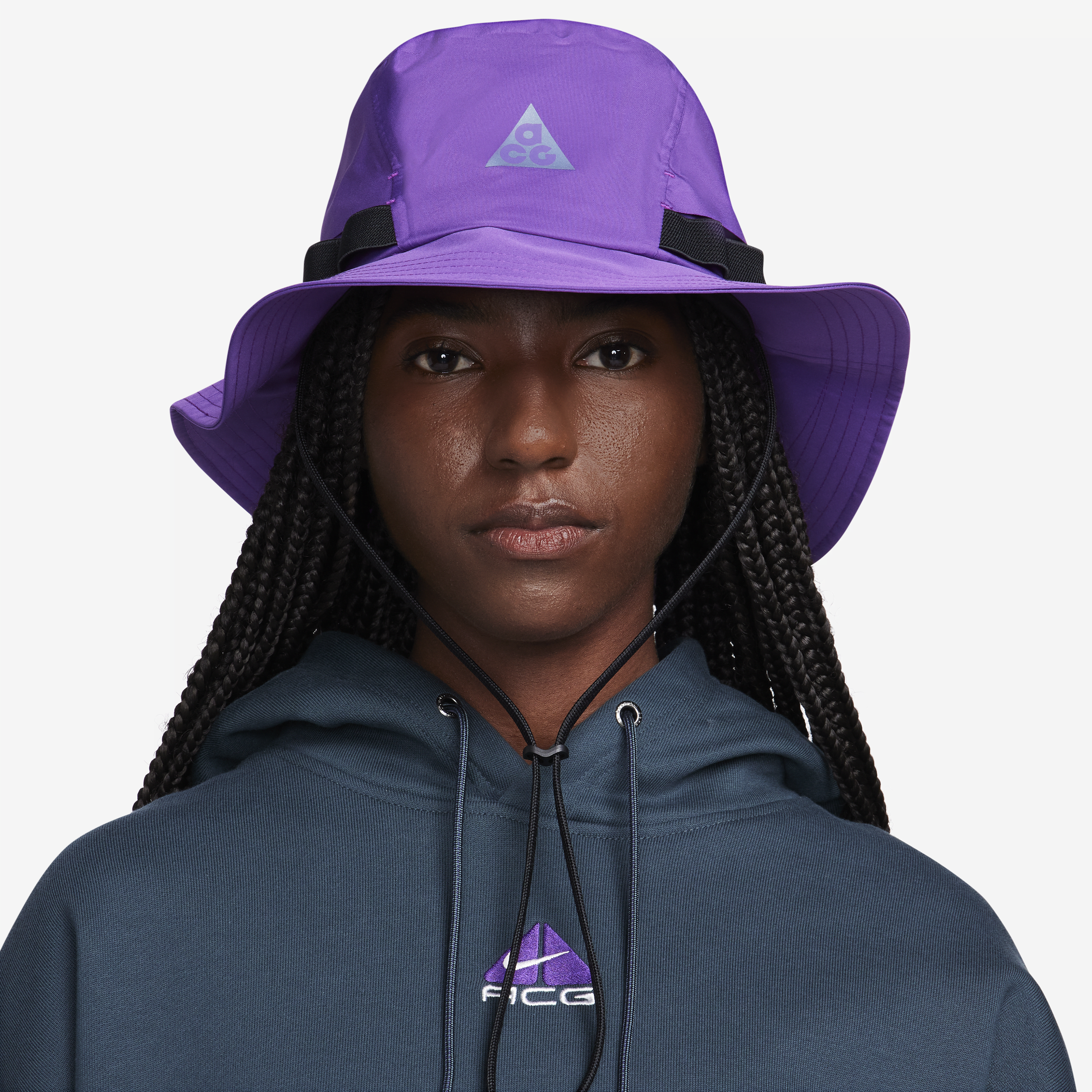 Nike Unisex Apex Acg Bucket Hat In Purple
