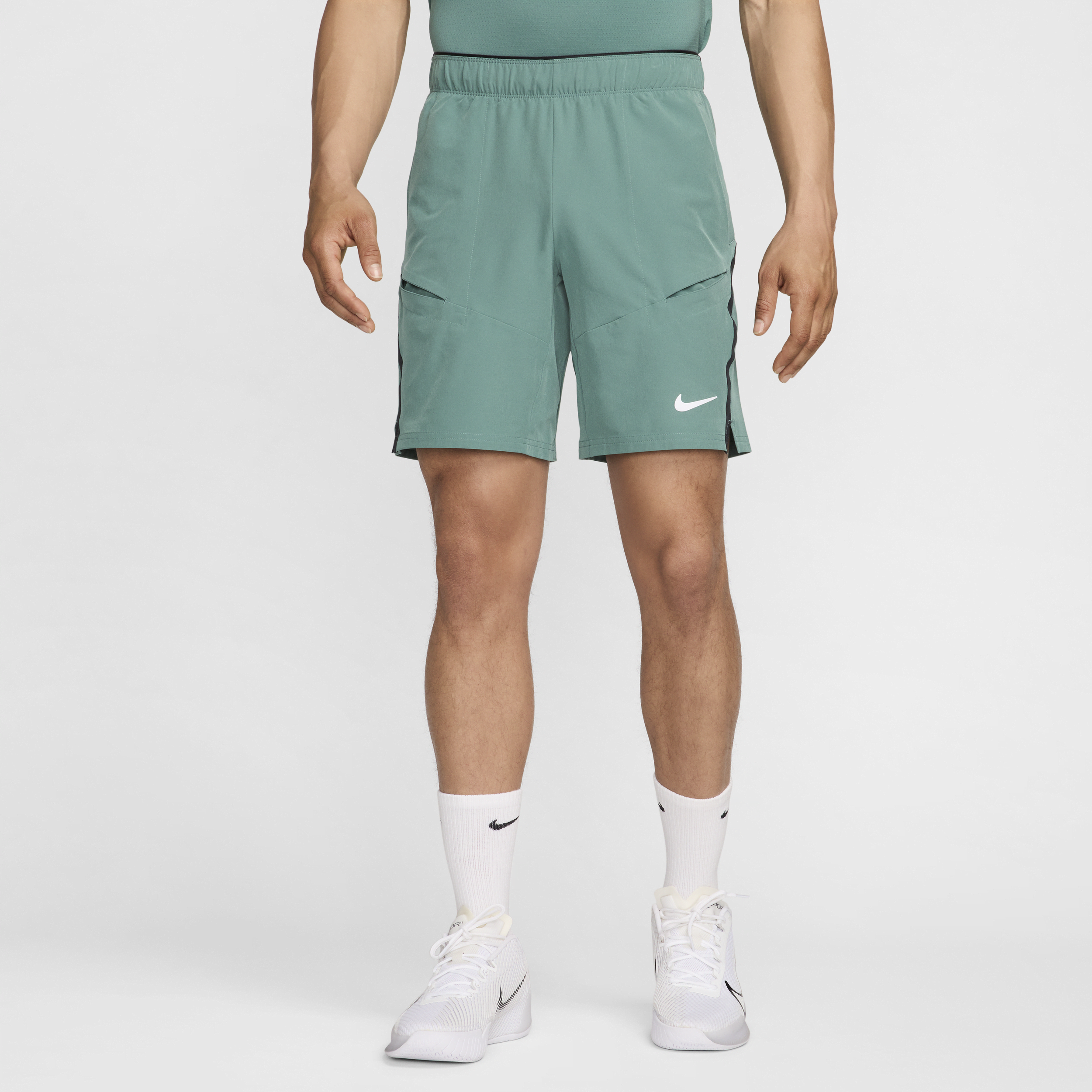 Shop Nike Men's Court Advantage 9" Tennis Shorts In Green
