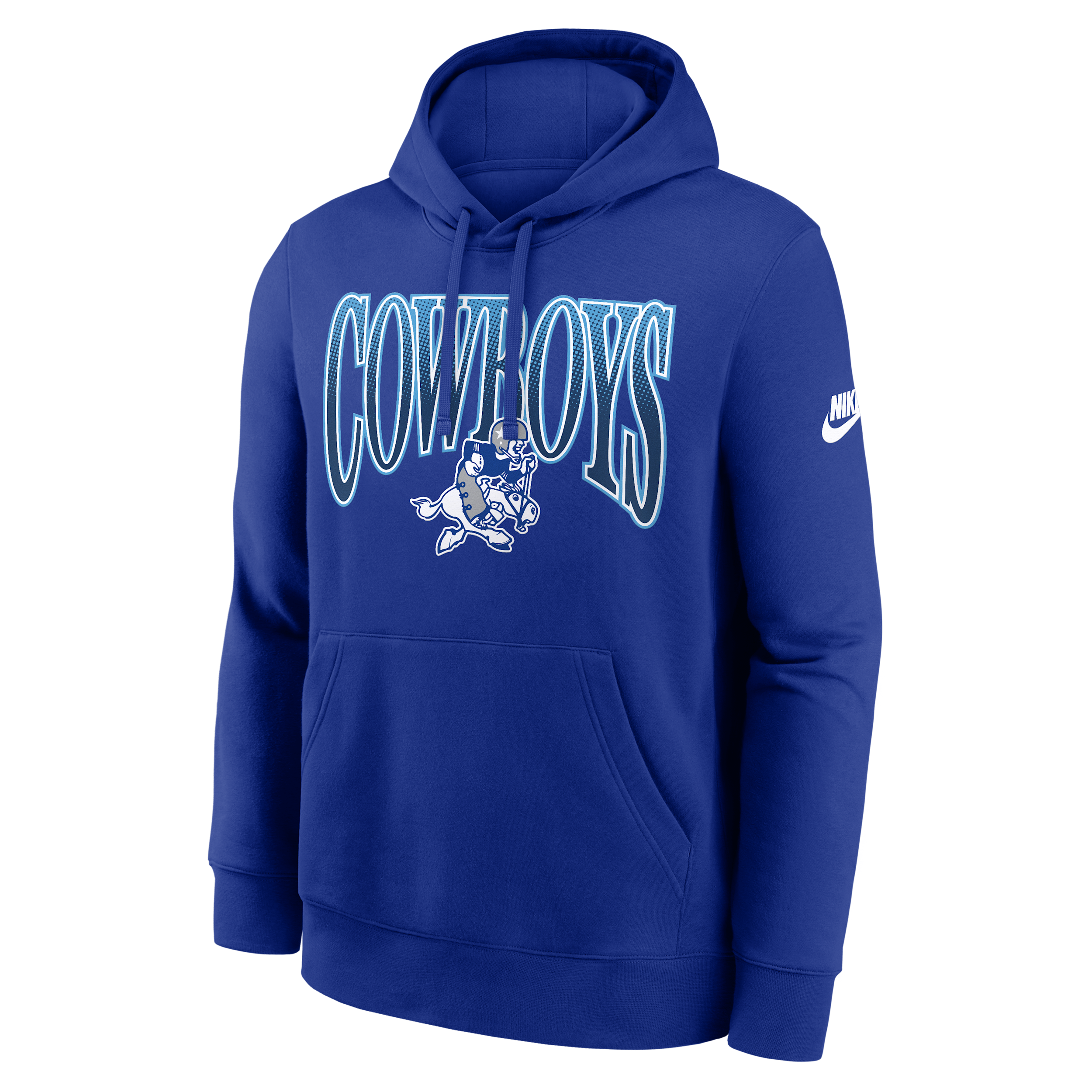 Nike Dallas Cowboys Primetime Logo Club  Men's Nfl Pullover Hoodie In Blue