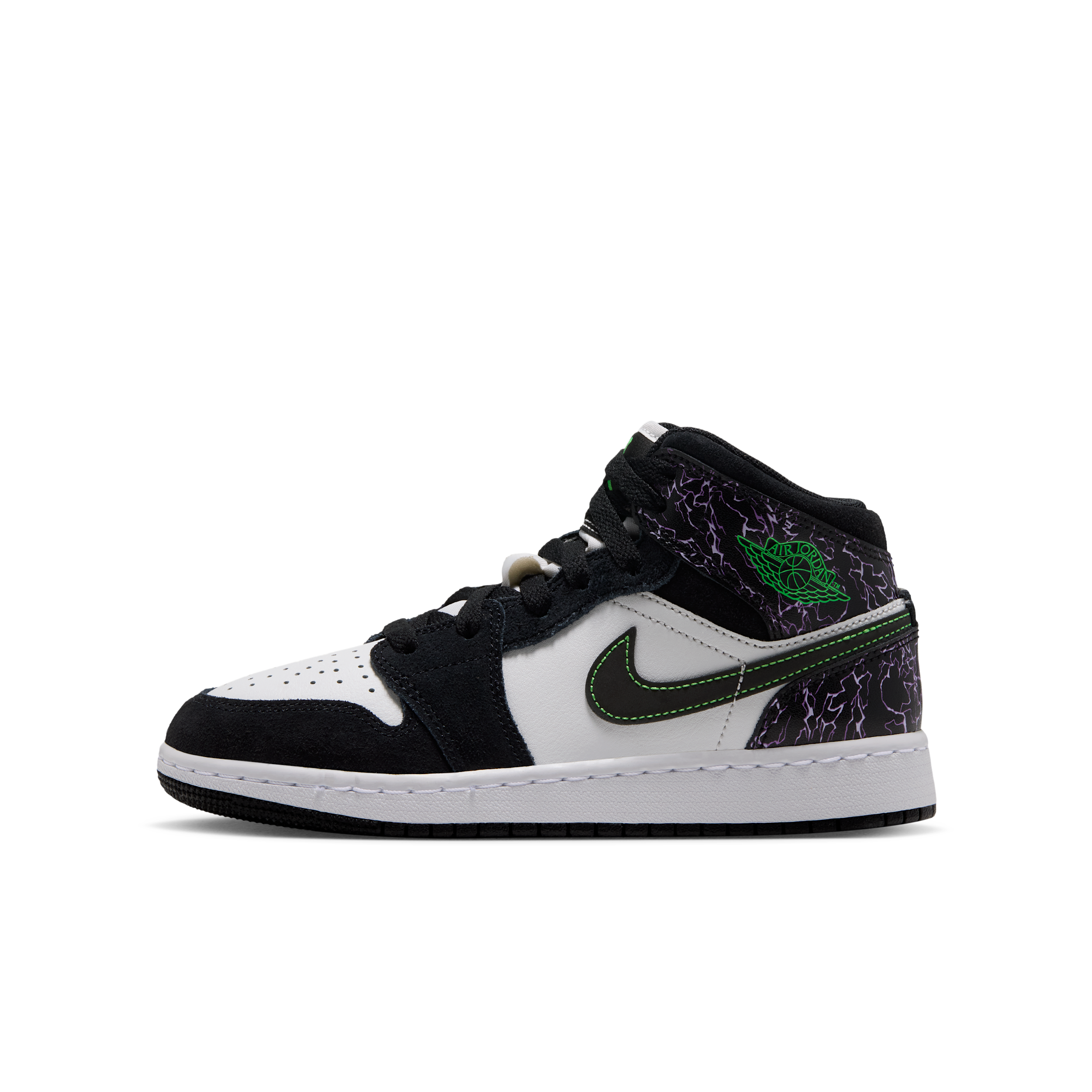 Air Jordan 1 Mid SE Big Kids' Shoes in Black | IQ5514-001