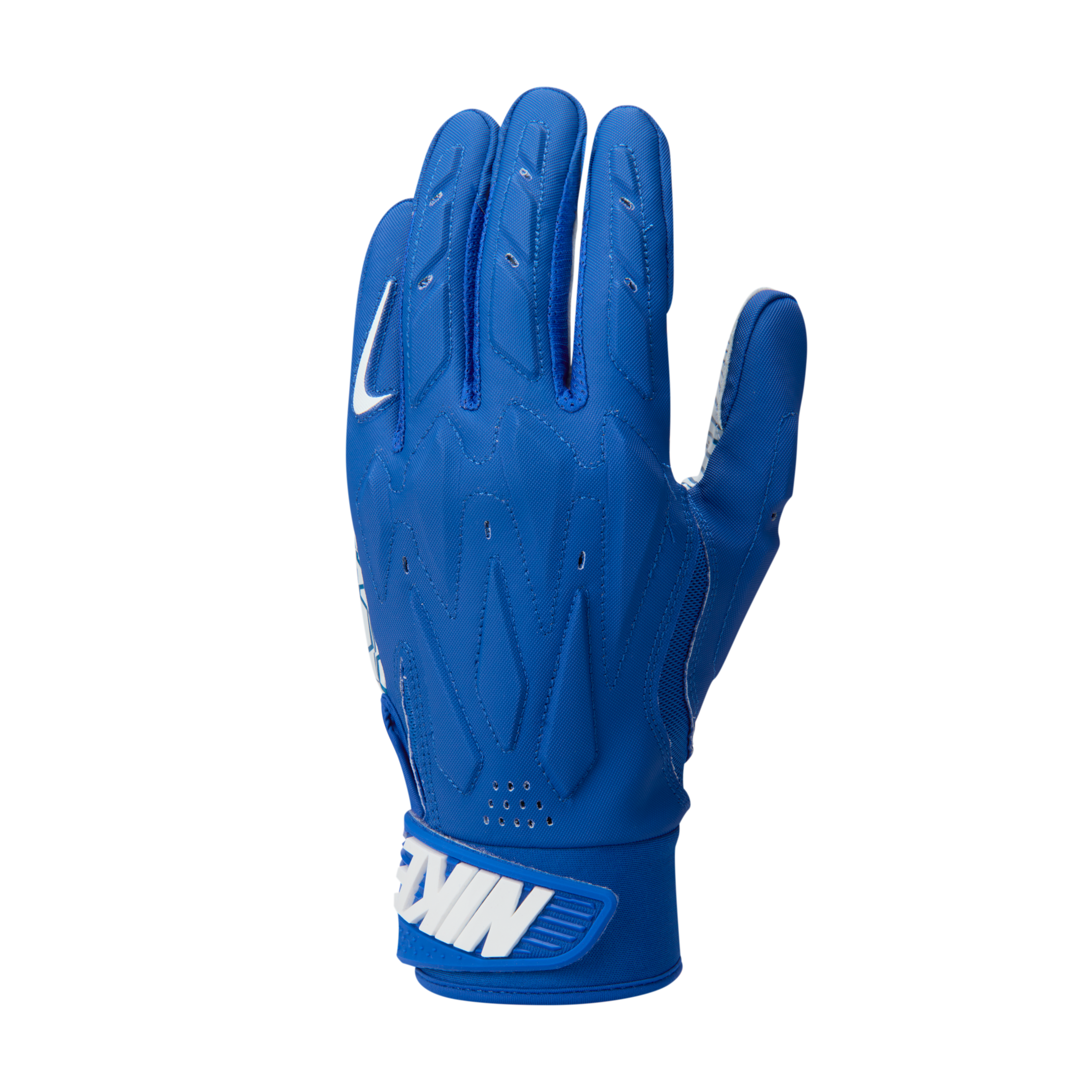 Nike Adult D-Tack 7.0 Football Gloves, Men's, Large, Game Royal/Game Roy/Wht