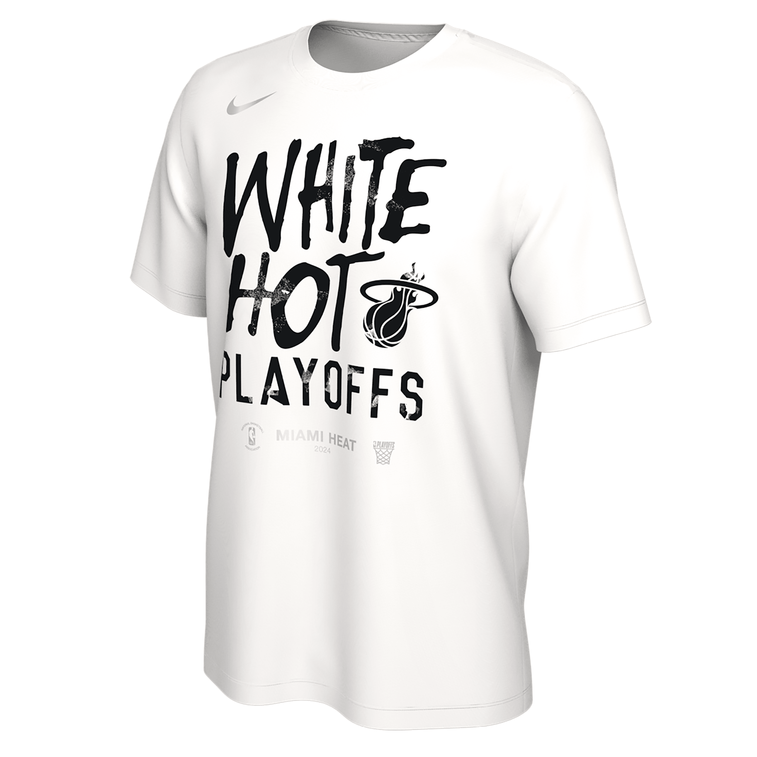 Nike Miami Heat  Men's Nba T-shirt In White