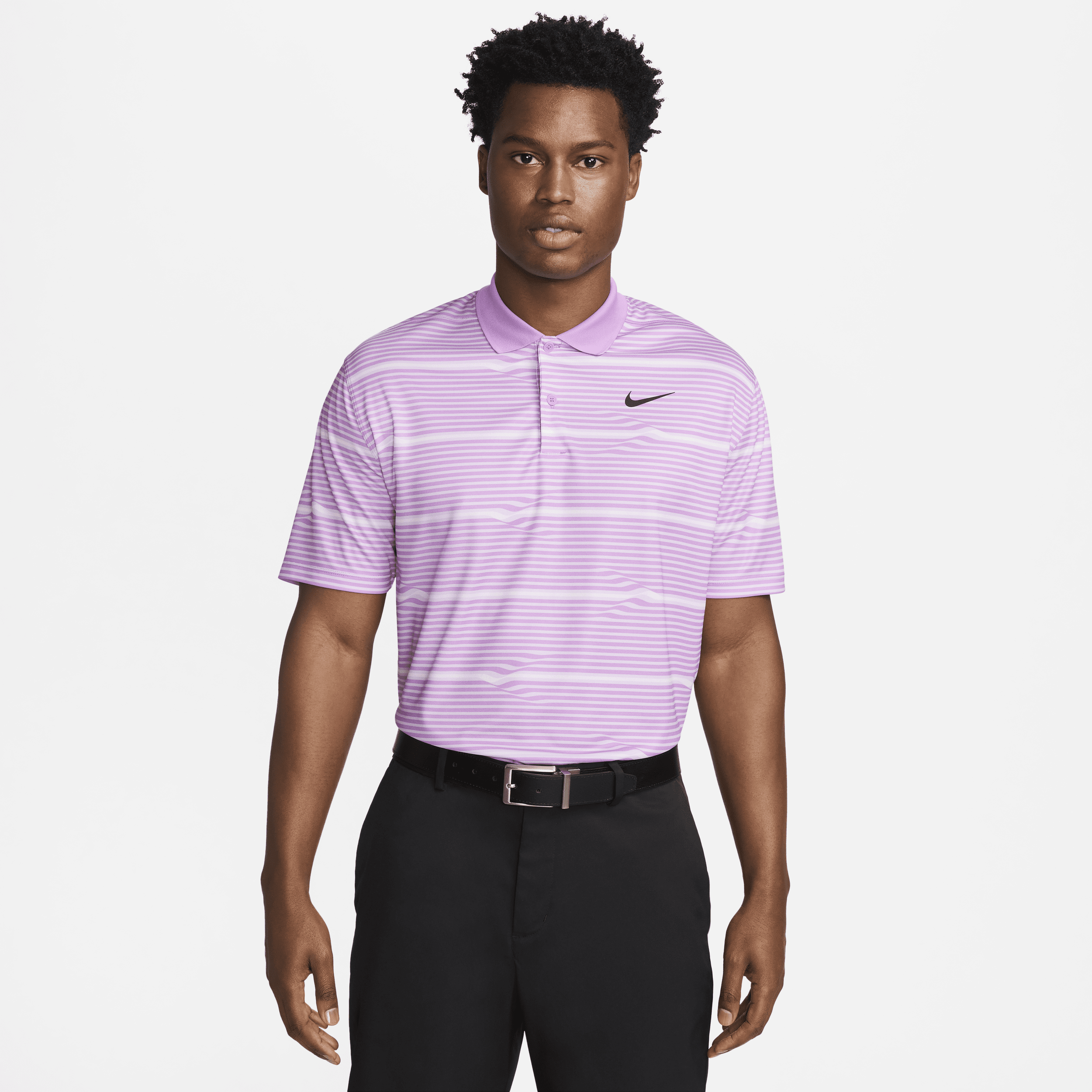 Shop Nike Men's Victory Dri-fit Golf Polo In Purple