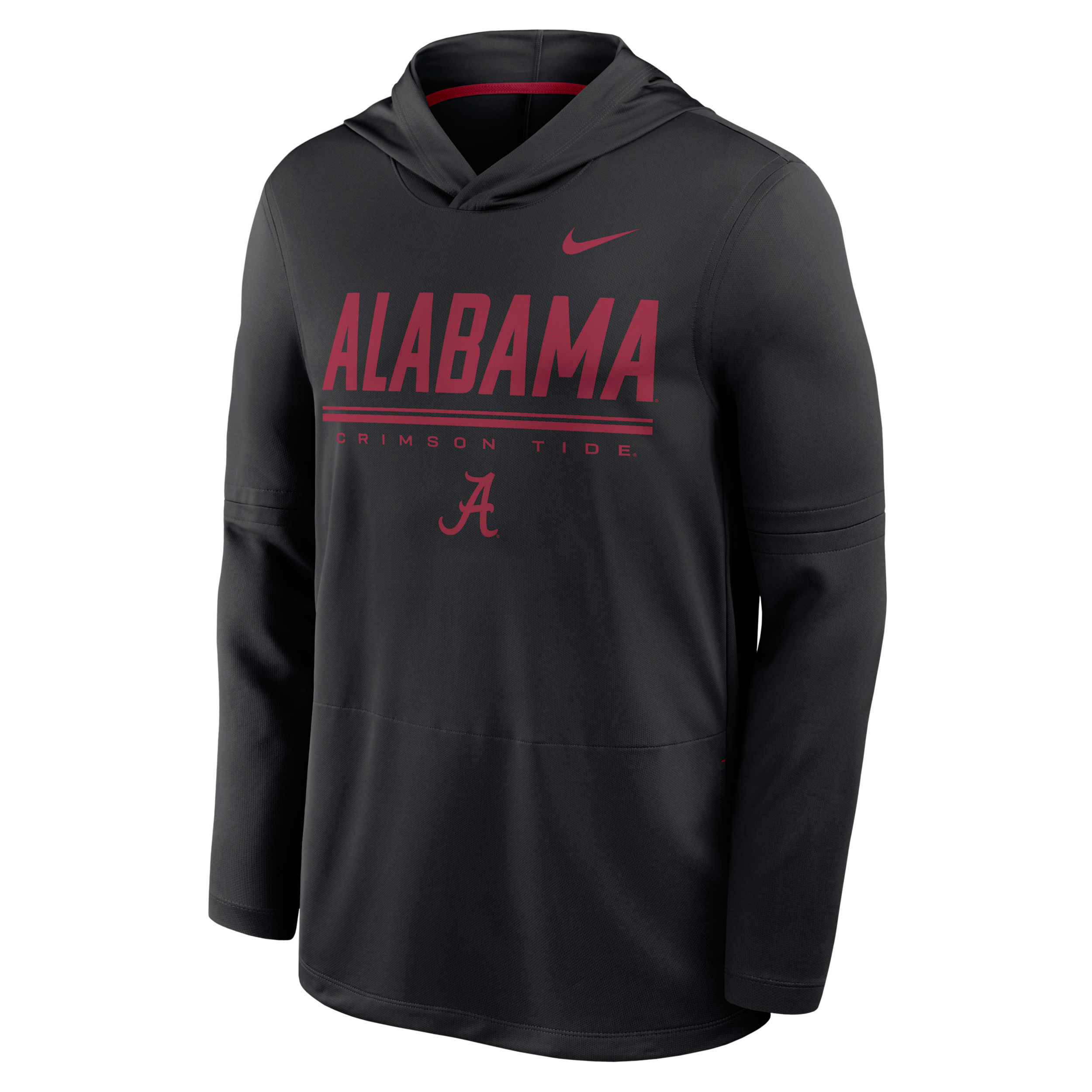 Alabama Sideline Nike Men's Dri-FIT College Long-Sleeve Hooded Top in Black | 03B9090NABN-594