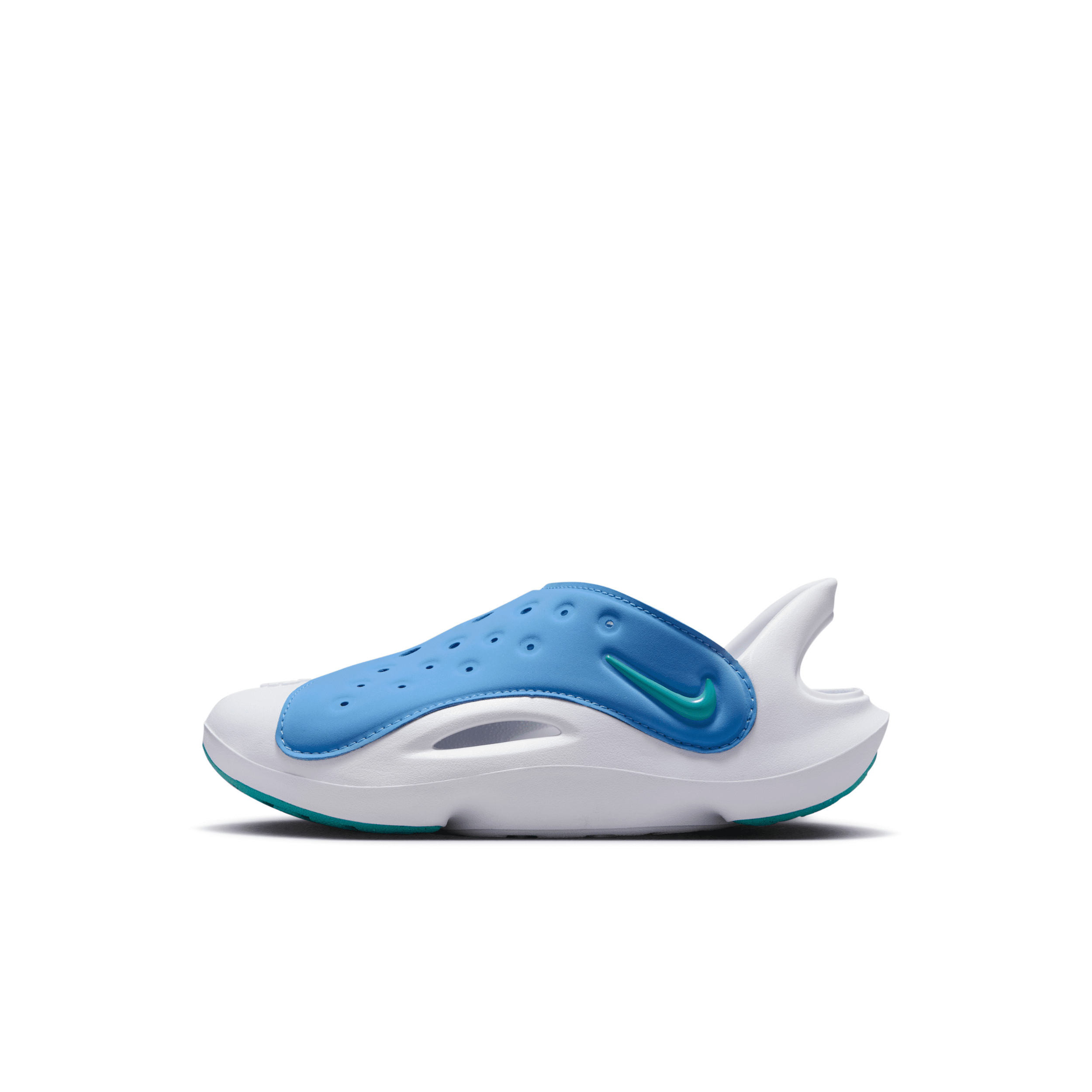 Nike Aqua Swoosh Little Kids' Sandals In Blue