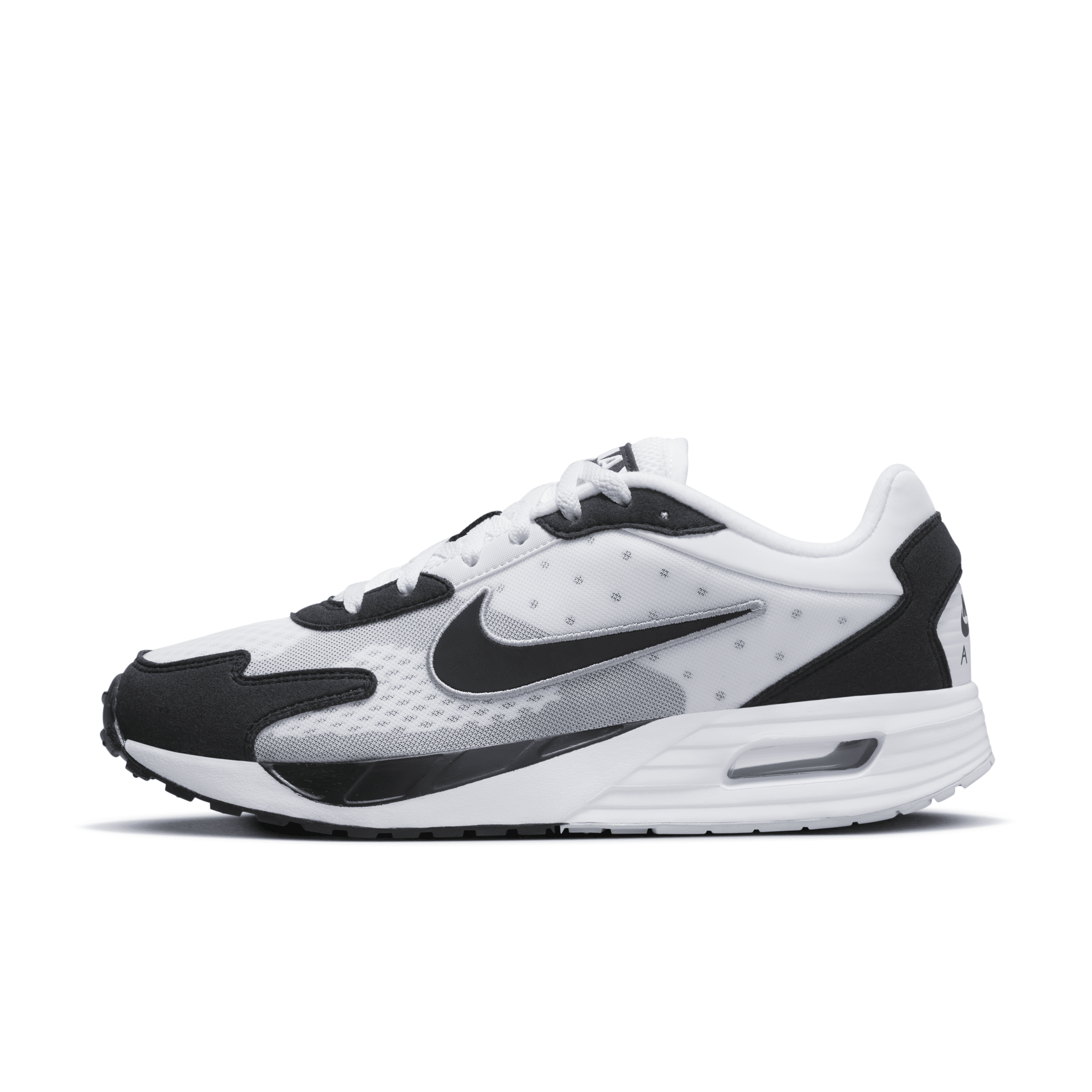 Nike Two-tone Air Max Solo Sneakers With Breathable Mesh Upper In White