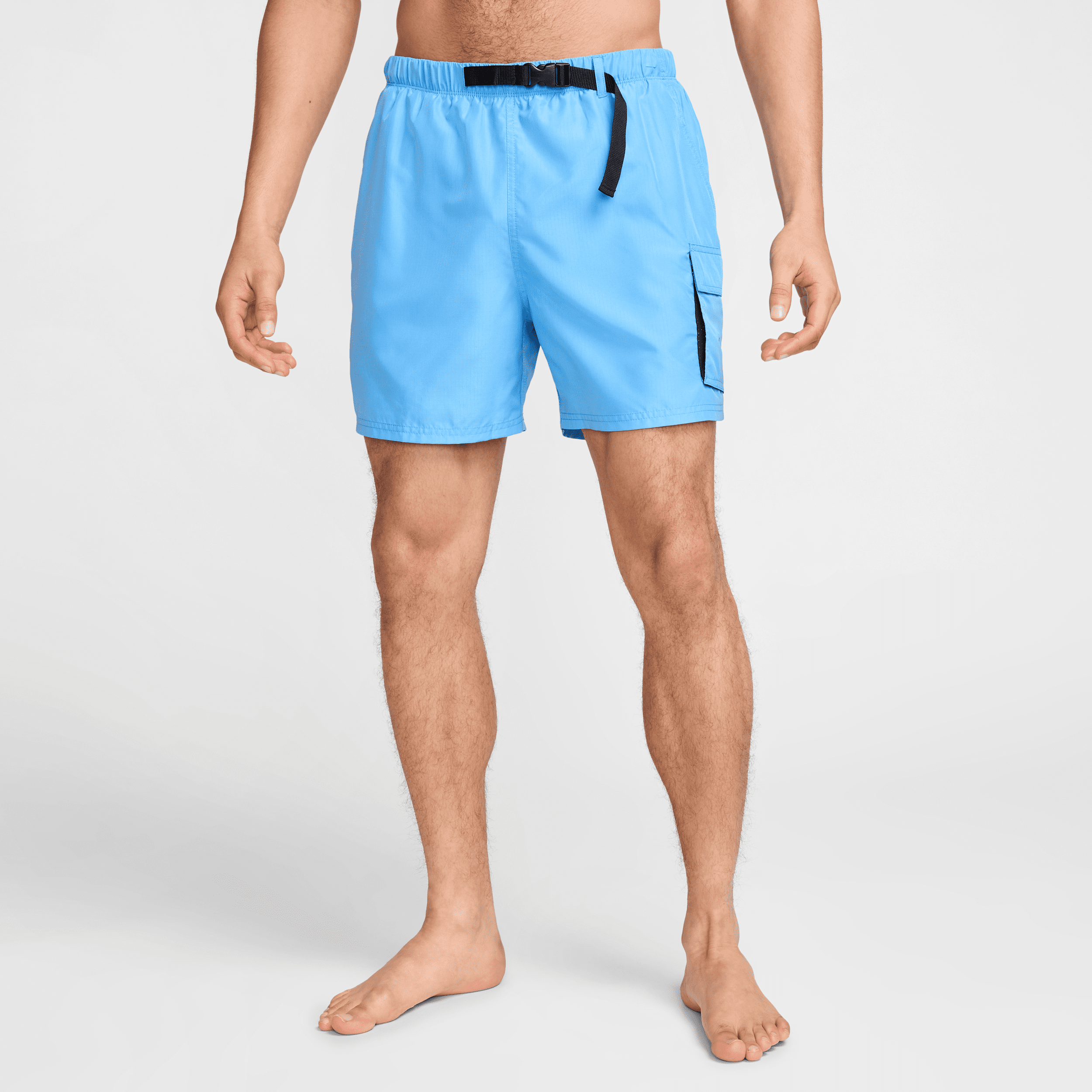 Nike Men's Swim Voyage 5" Brief-lined Cargo Shorts In Blue