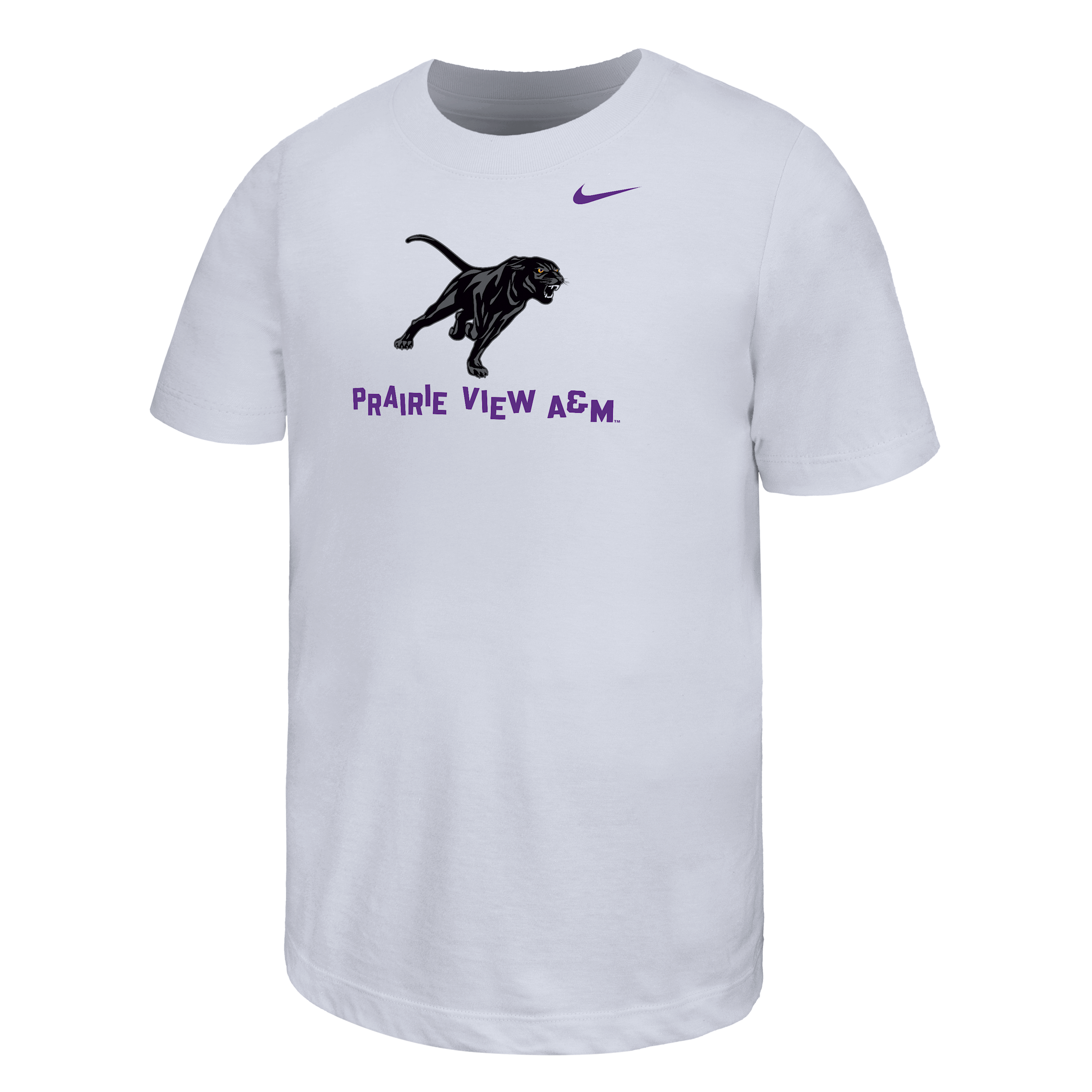 Nike College (prairie View A&m University) Big Kids' Short-sleeve T-shirt In White