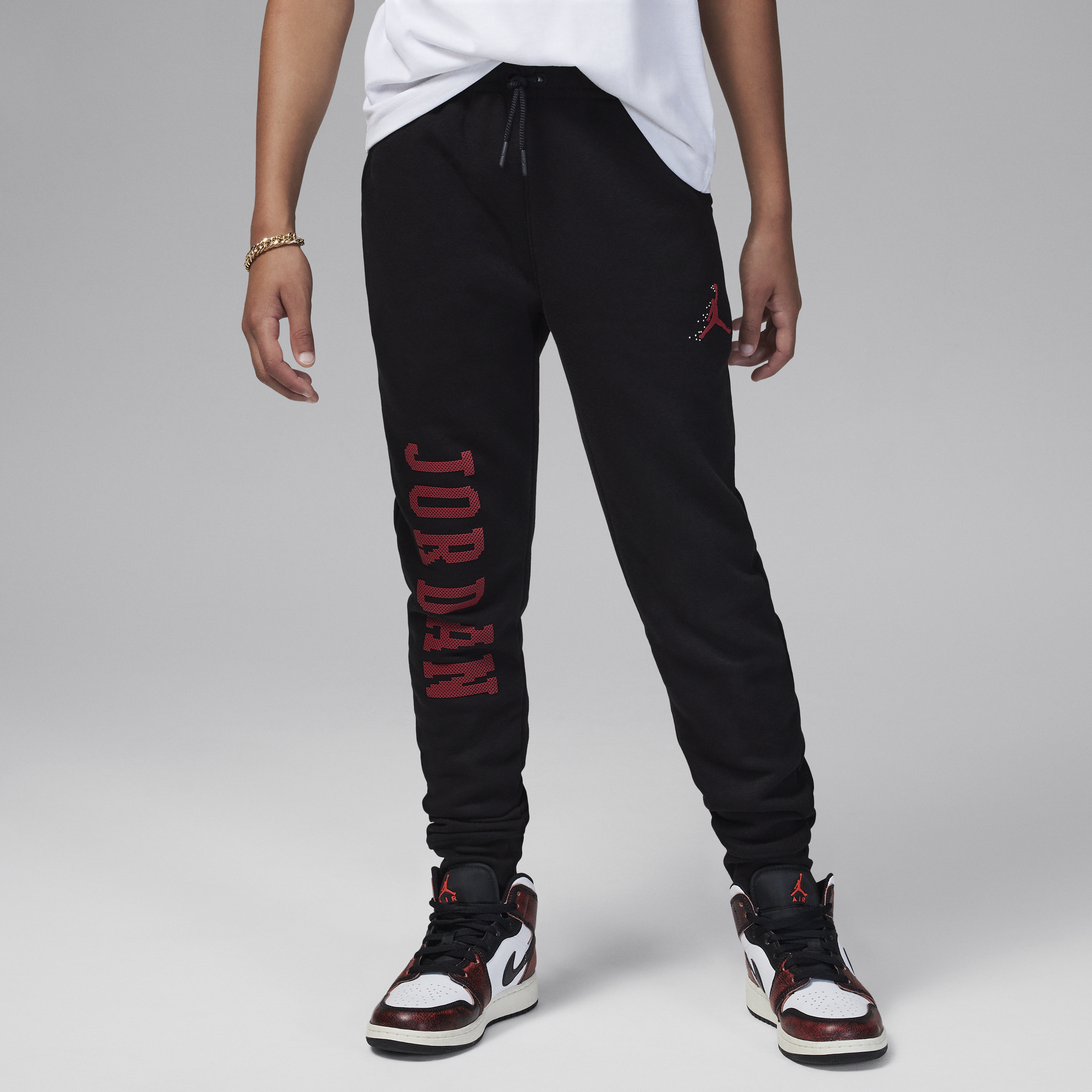 Jordan Mj Essentials Member Fleece Pants Big Kids Pants In Black