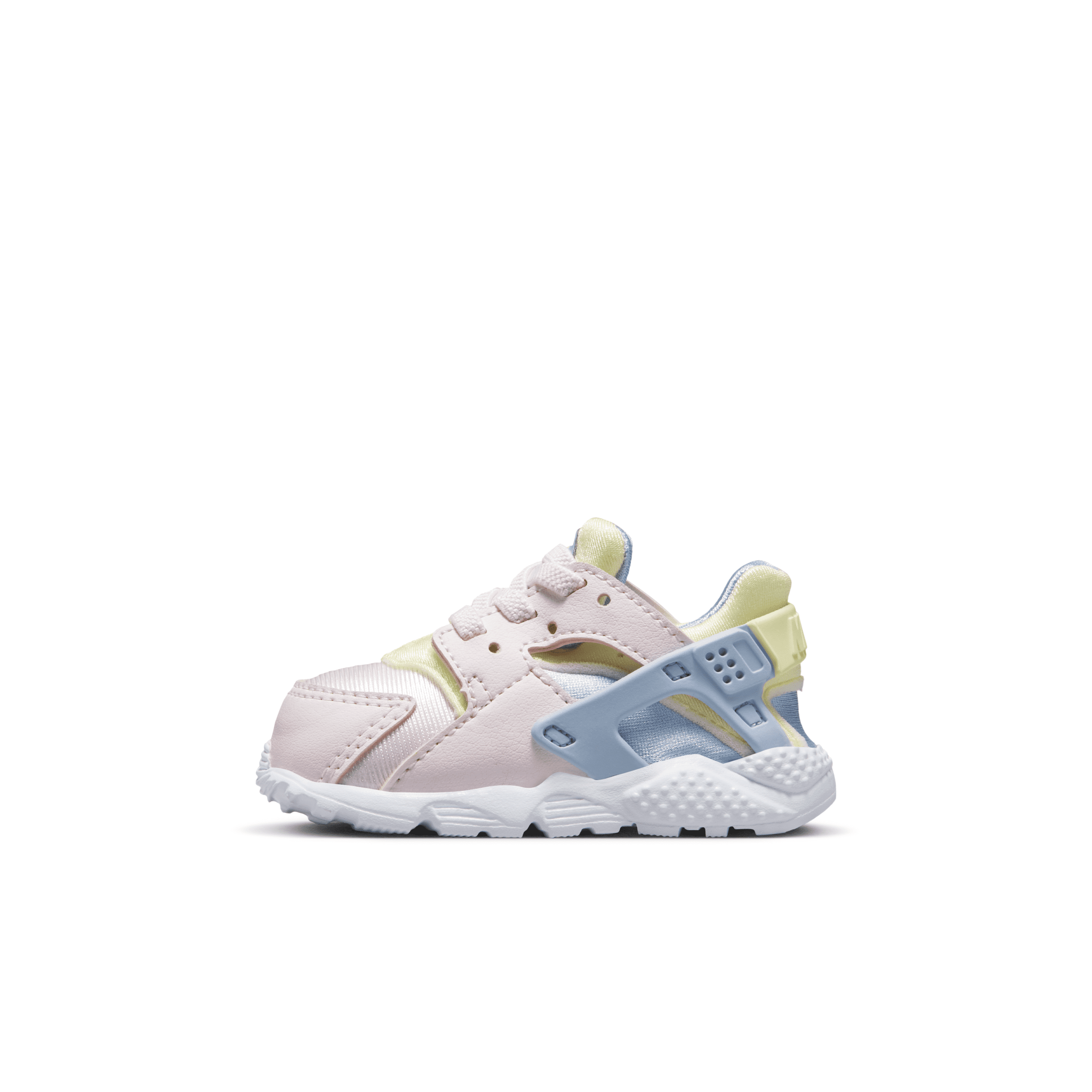 Nike Huarache Run Baby/toddler Shoes In Pearl Pink/citron Tint/white/cobalt Bliss