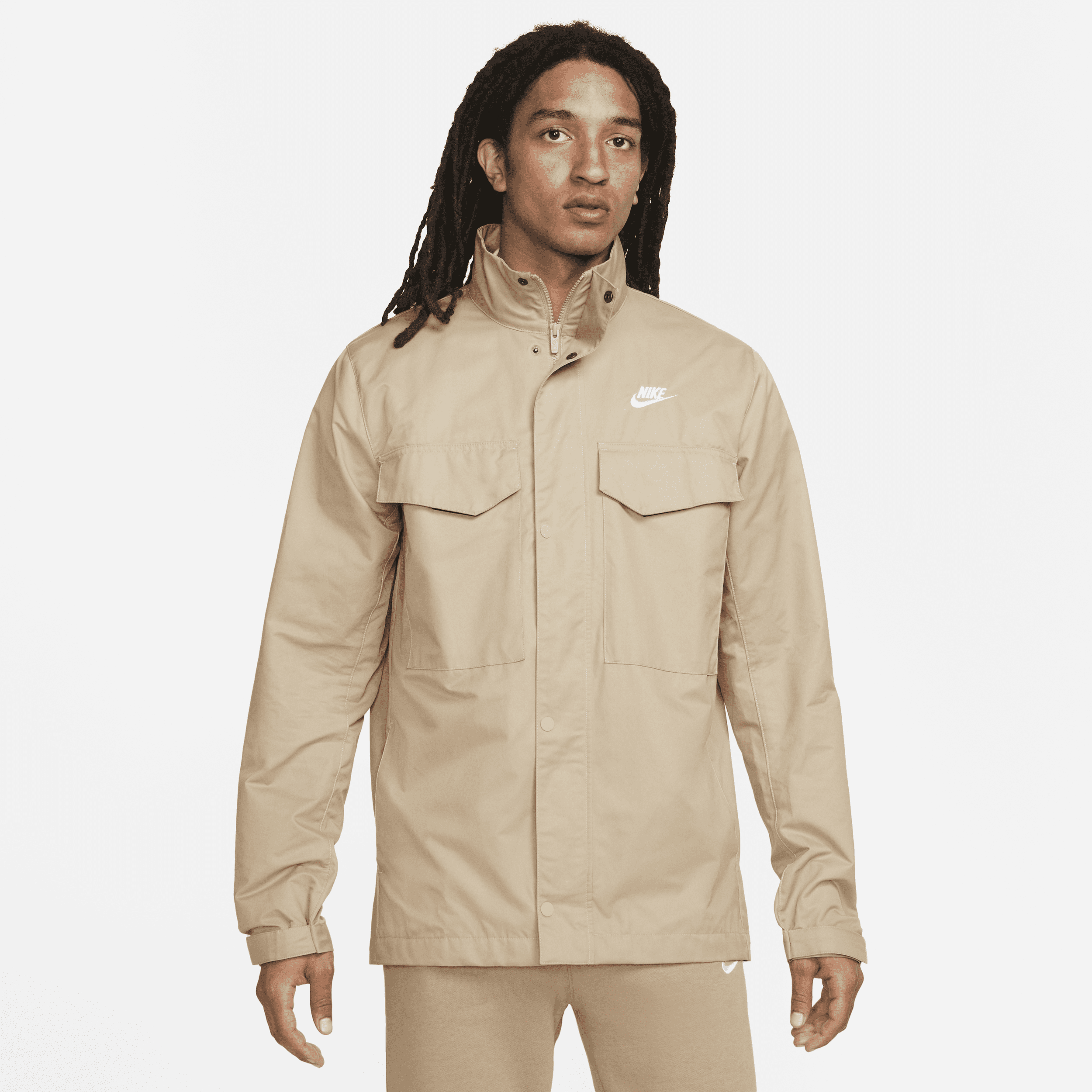 Nike Men's  Sportswear Woven M65 Jacket In Brown