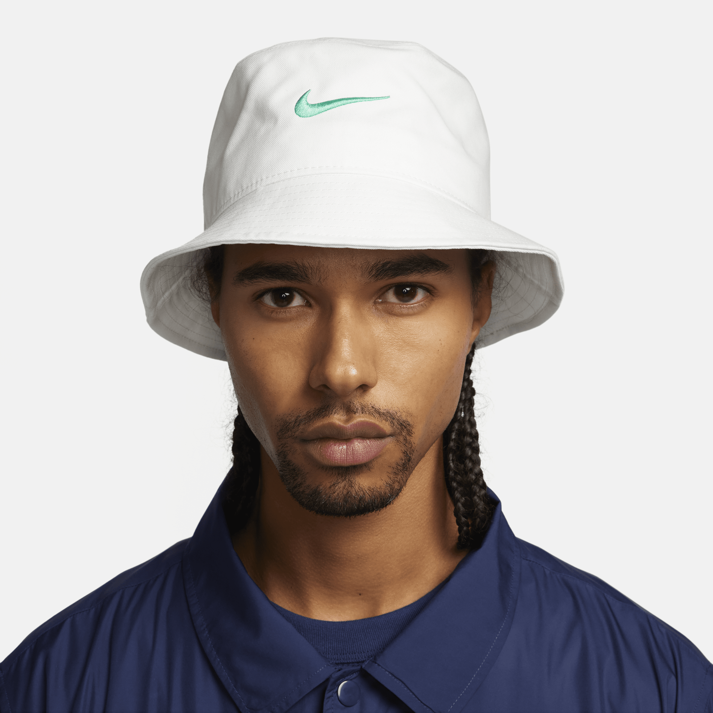 Shop Nike Unisex Apex Swoosh Bucket Hat In White