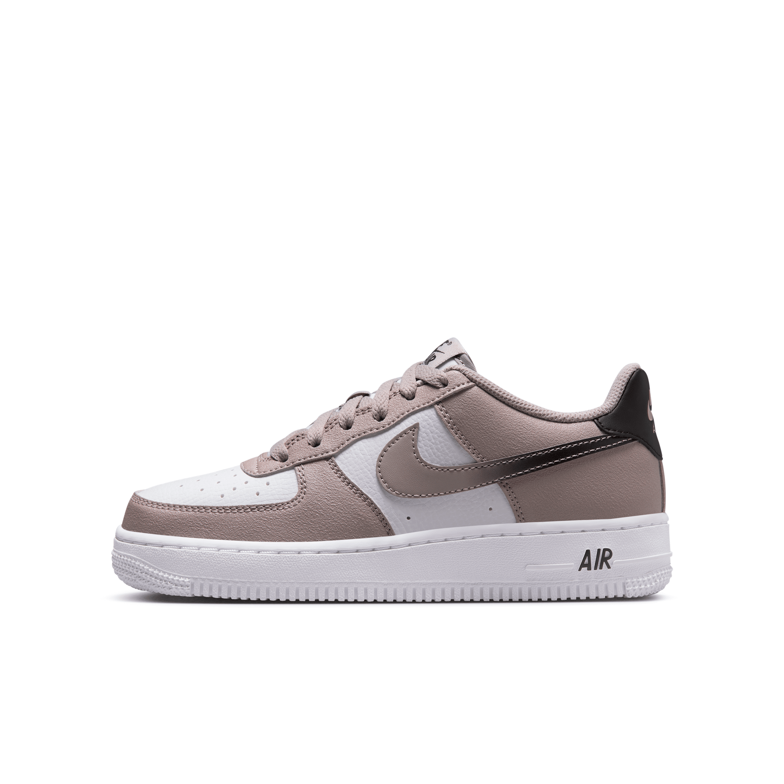 Nike Air Force 1 Big Kids' (boys') Shoes In Grey