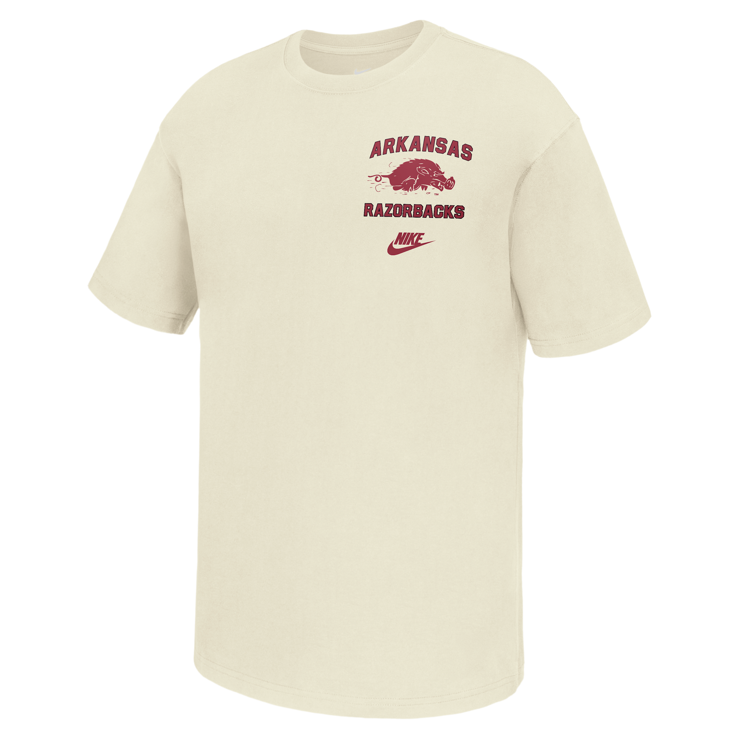 Arkansas Razorbacks Nike Men's Football T-Shirt in White | M11766P395ARKS-SAI