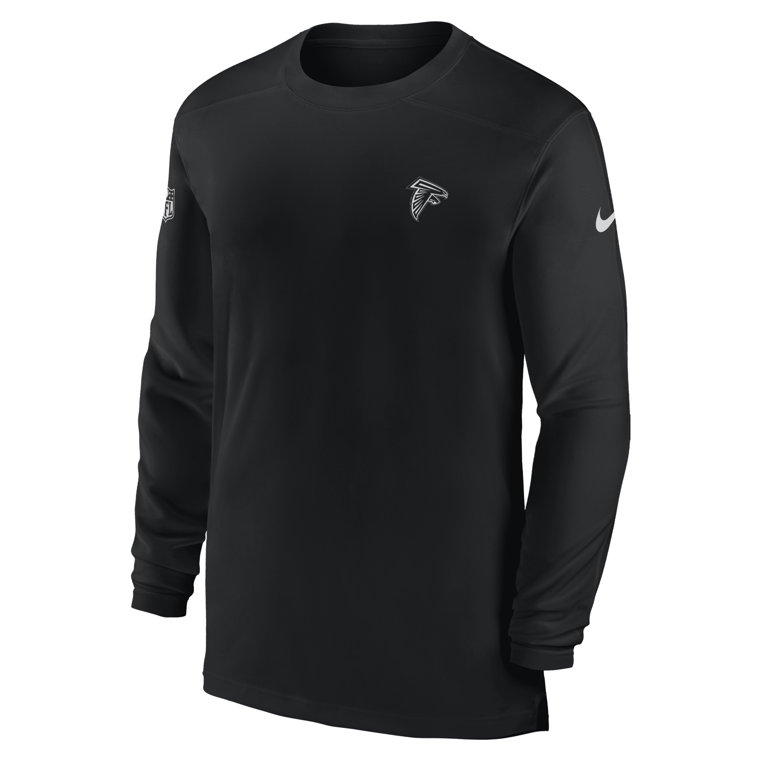 Nike Men's Dri-Fit Sideline Coach (NFL Atlanta Falcons) Top in Black, Size: Large | 00M000A96-0BJ