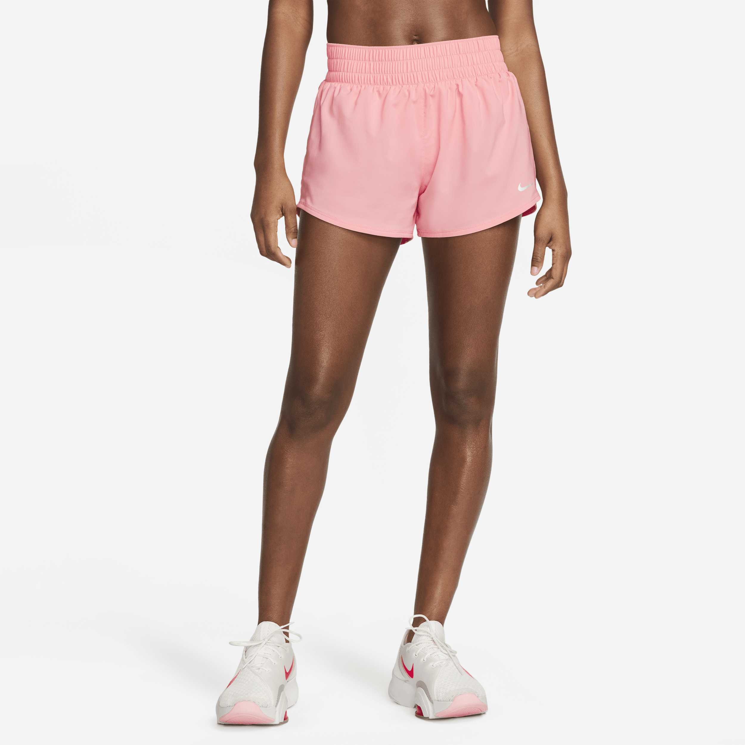 NIKE WOMEN'S ONE DRI-FIT MID-RISE 3" BRIEF-LINED SHORTS,1009797968