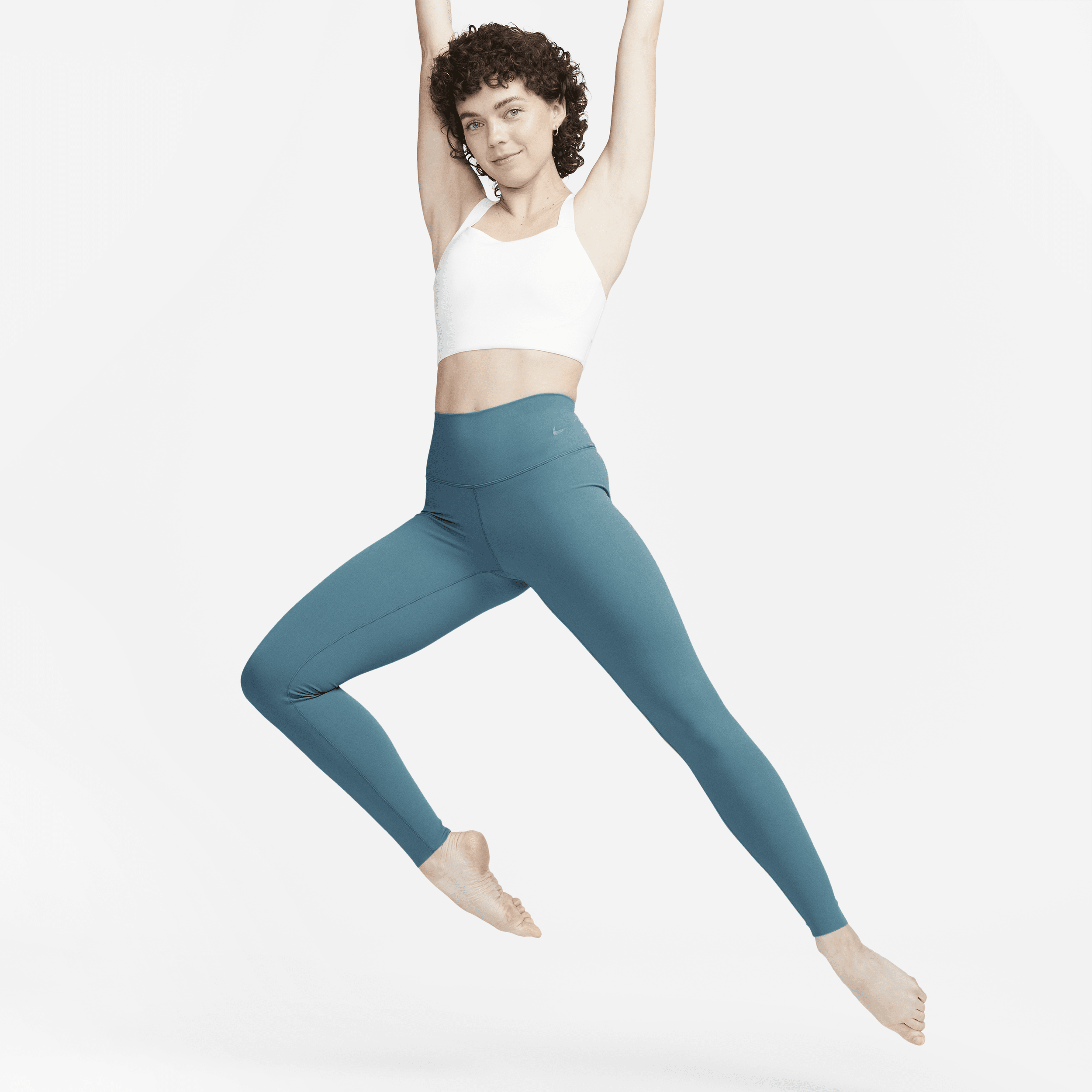 Nike Women's Zenvy Gentle-support High-waisted Full-length Leggings In Blue