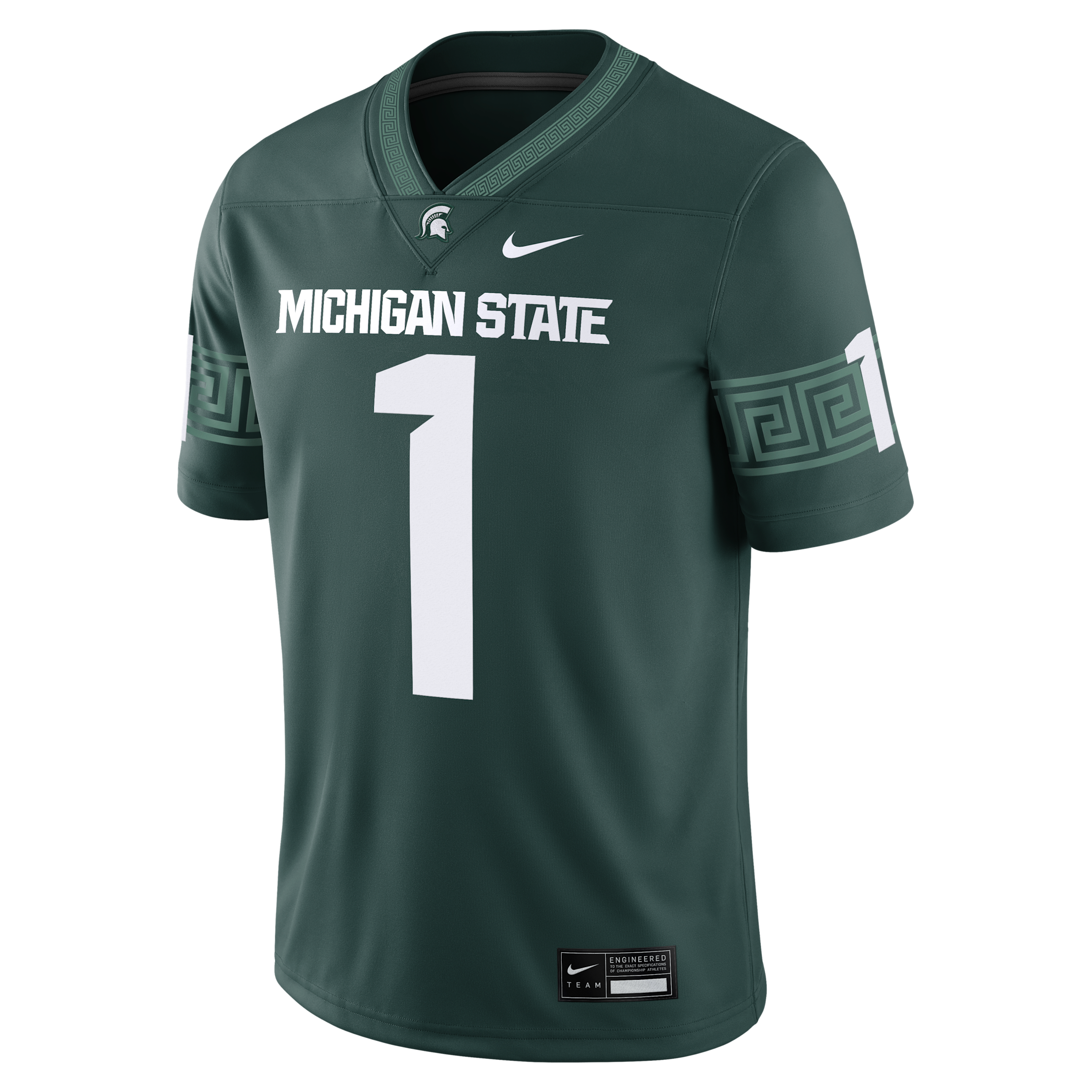 Michigan State Spartans Nike Men's Dri-FIT College Game Jersey in Green | CLEVGRJNC2FMSU-MSU