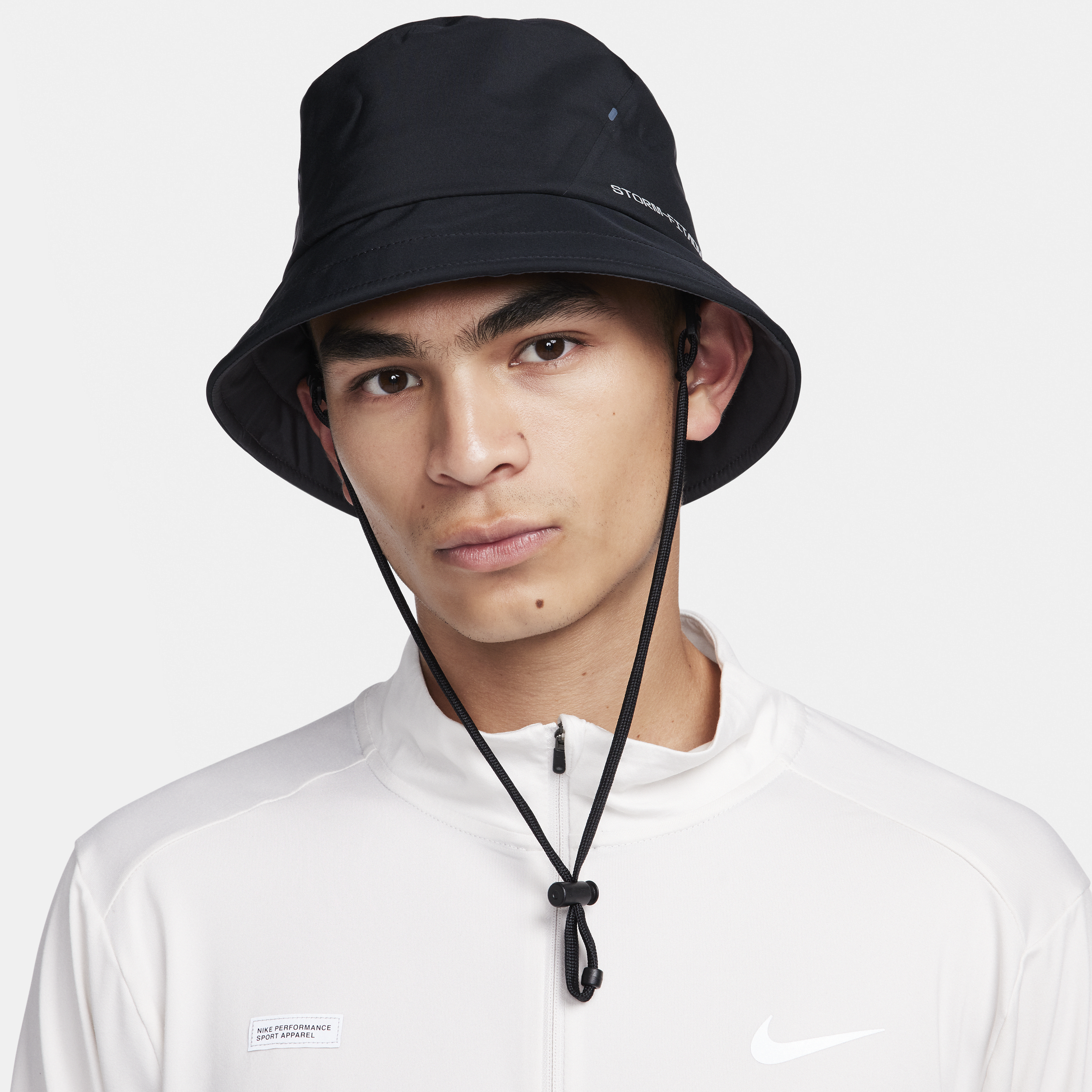 Shop Nike Unisex Storm-fit Adv Apex Bucket Hat In Black