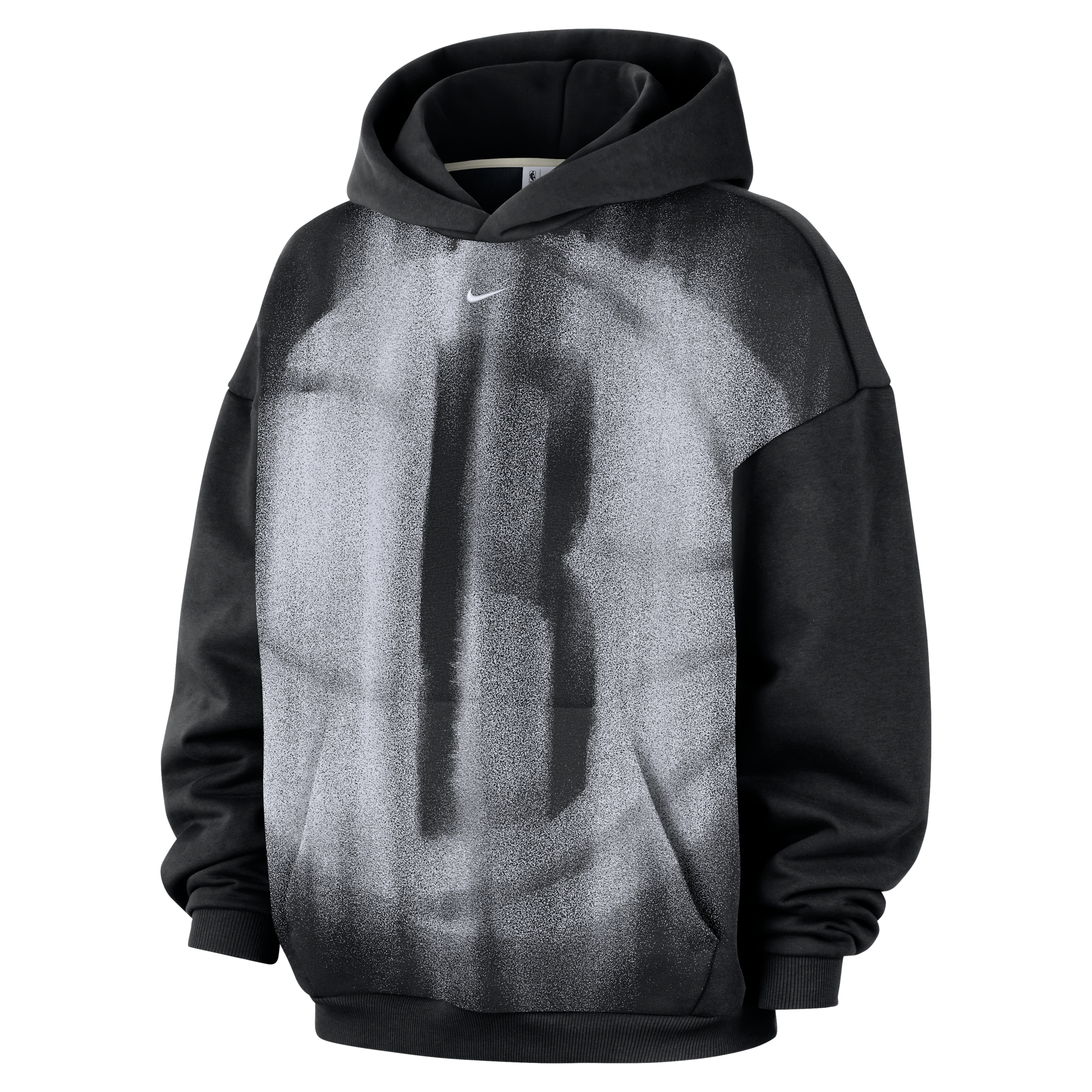 Men's Nike Black Brooklyn Nets 2026/27 Standard Issue Practice Icon Fleece Pullover Hoodie