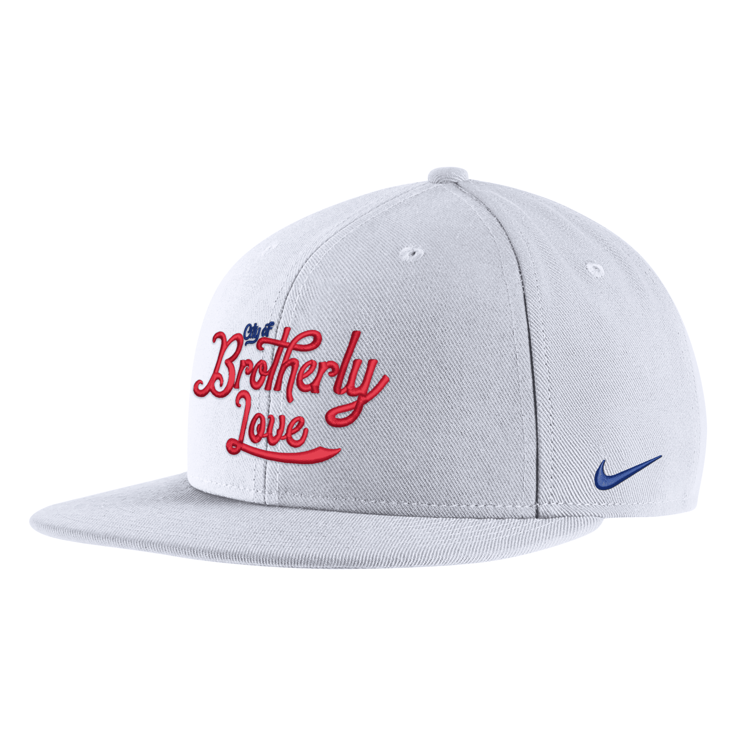 Nike Philadelphia 76ers City Edition  Men's Nba Snapback Hat In White