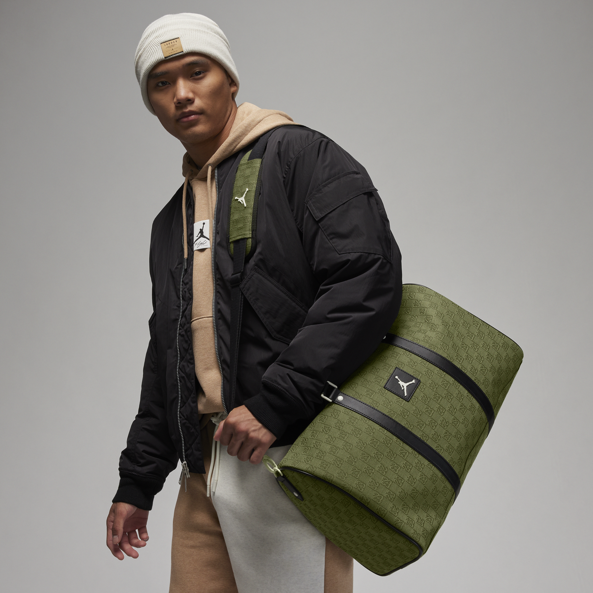 Jordan Monogram Duffle Duffle Bag In Green