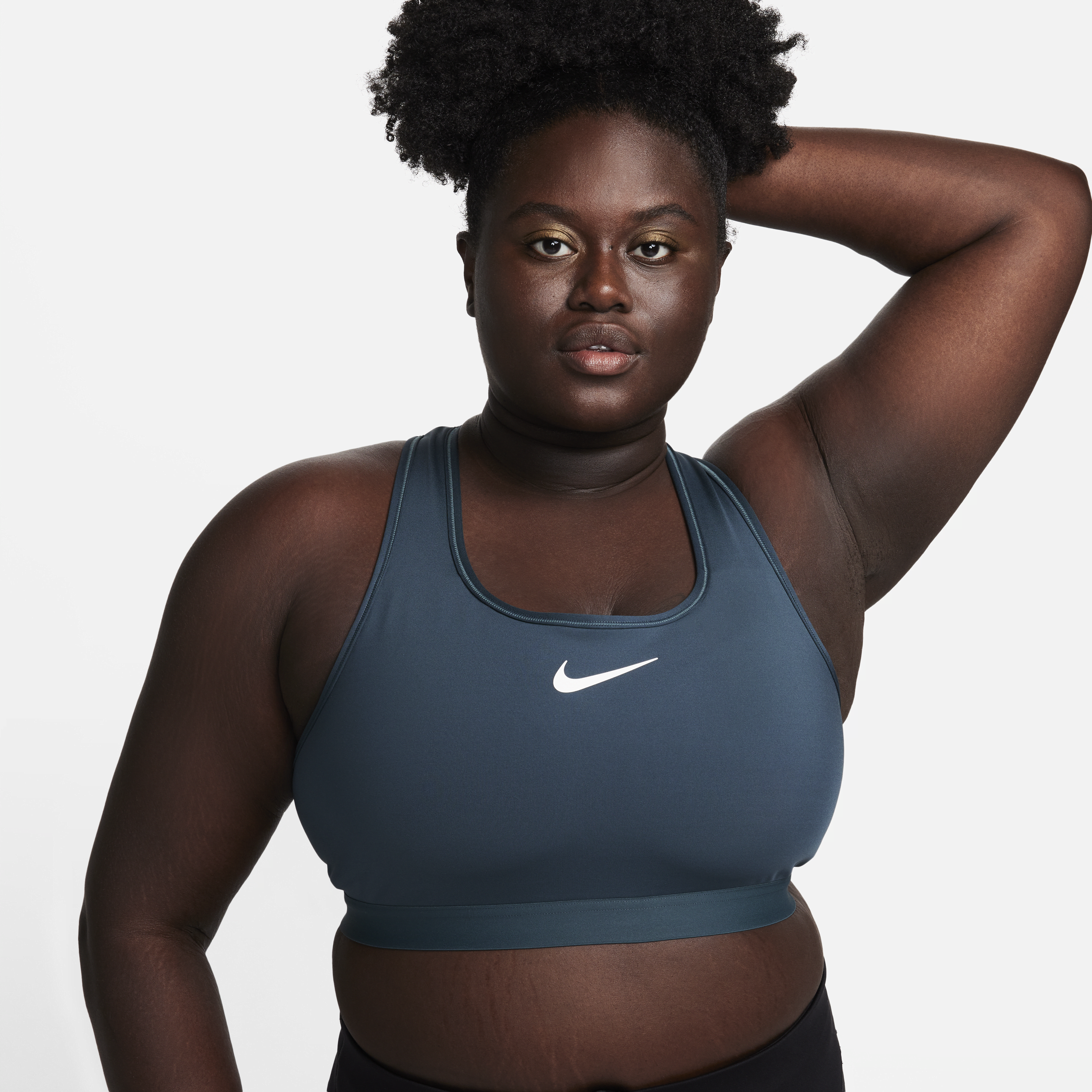 NIKE WOMEN'S SWOOSH HIGH SUPPORT NON-PADDED ADJUSTABLE SPORTS BRA,1013963098