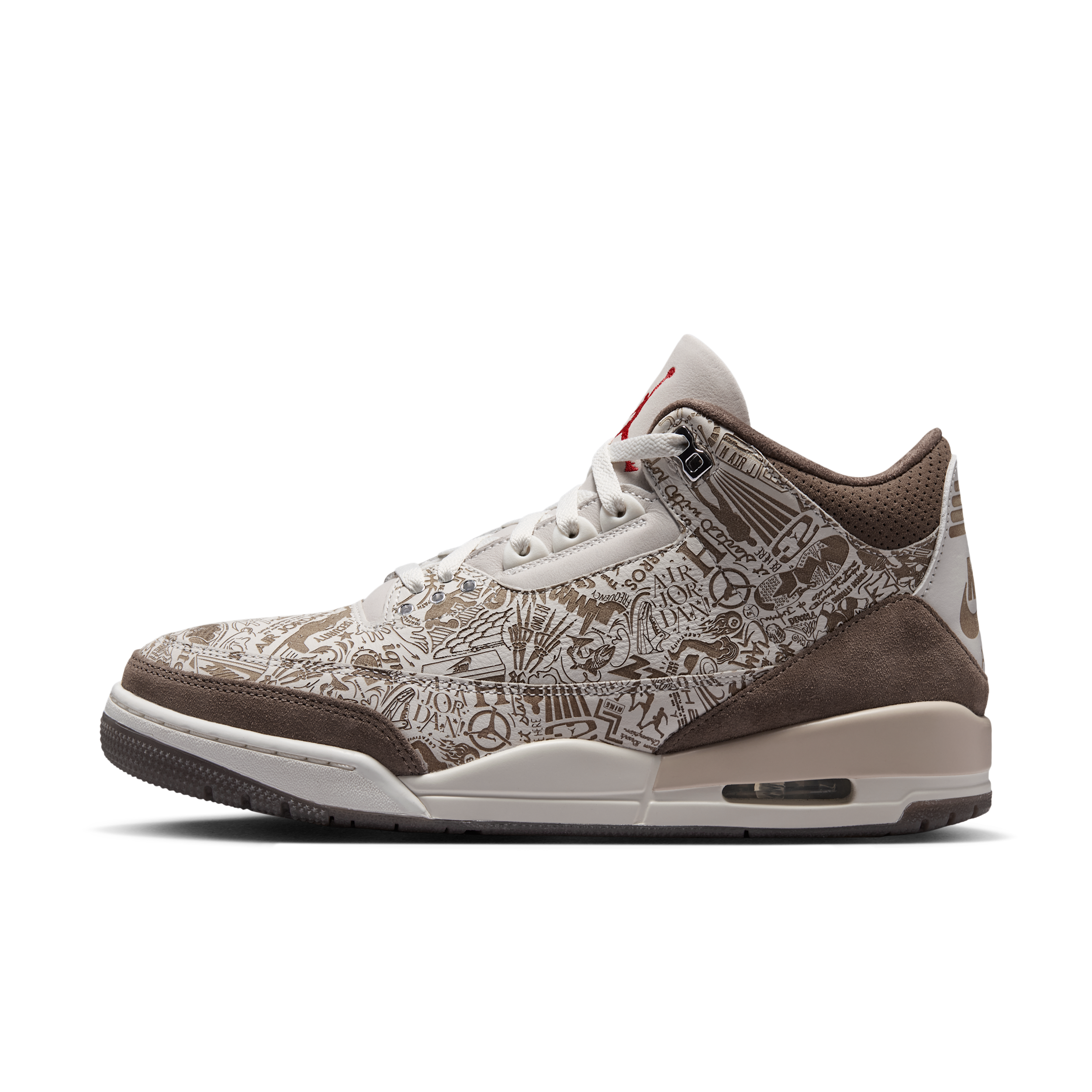 Men's Air Jordan 3 Retro "Laser" Shoes in Grey | JA1369-001