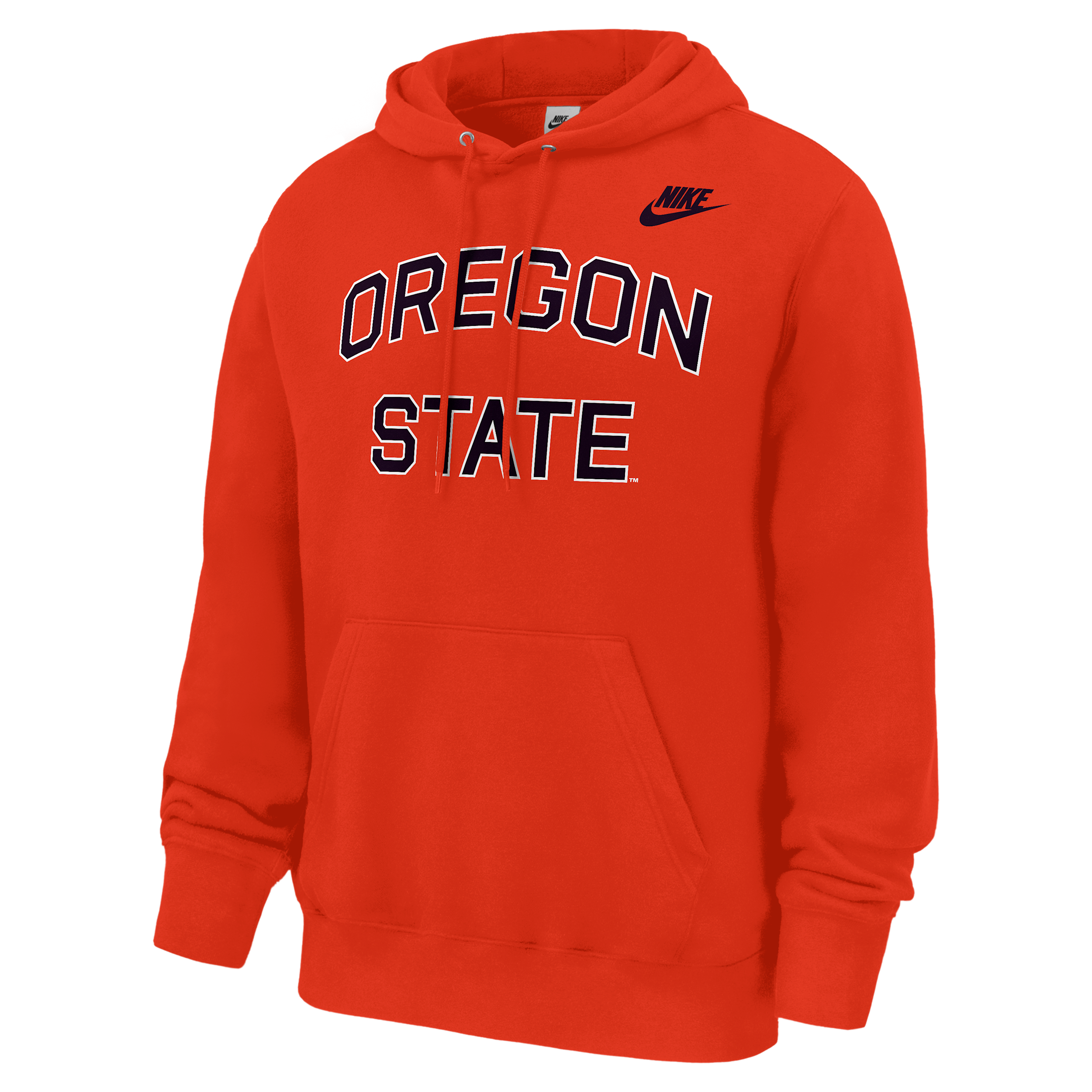 Oregon State Beavers Club Nike Men's Football Fleece Pullover Hoodie in Orange | M31233P394ORST-TOR