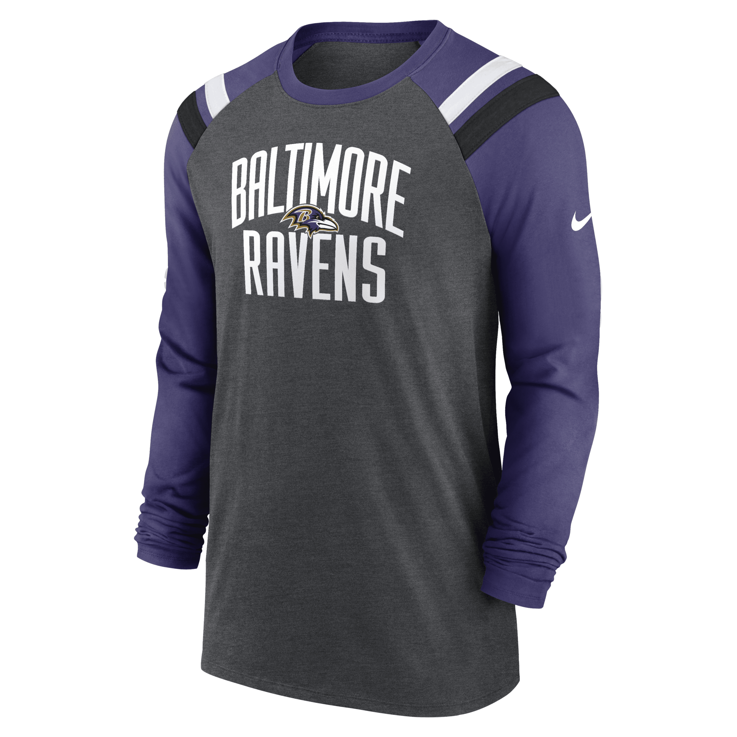 Shop Nike Men's Athletic Fashion (nfl Baltimore Ravens) Long-sleeve T-shirt In White