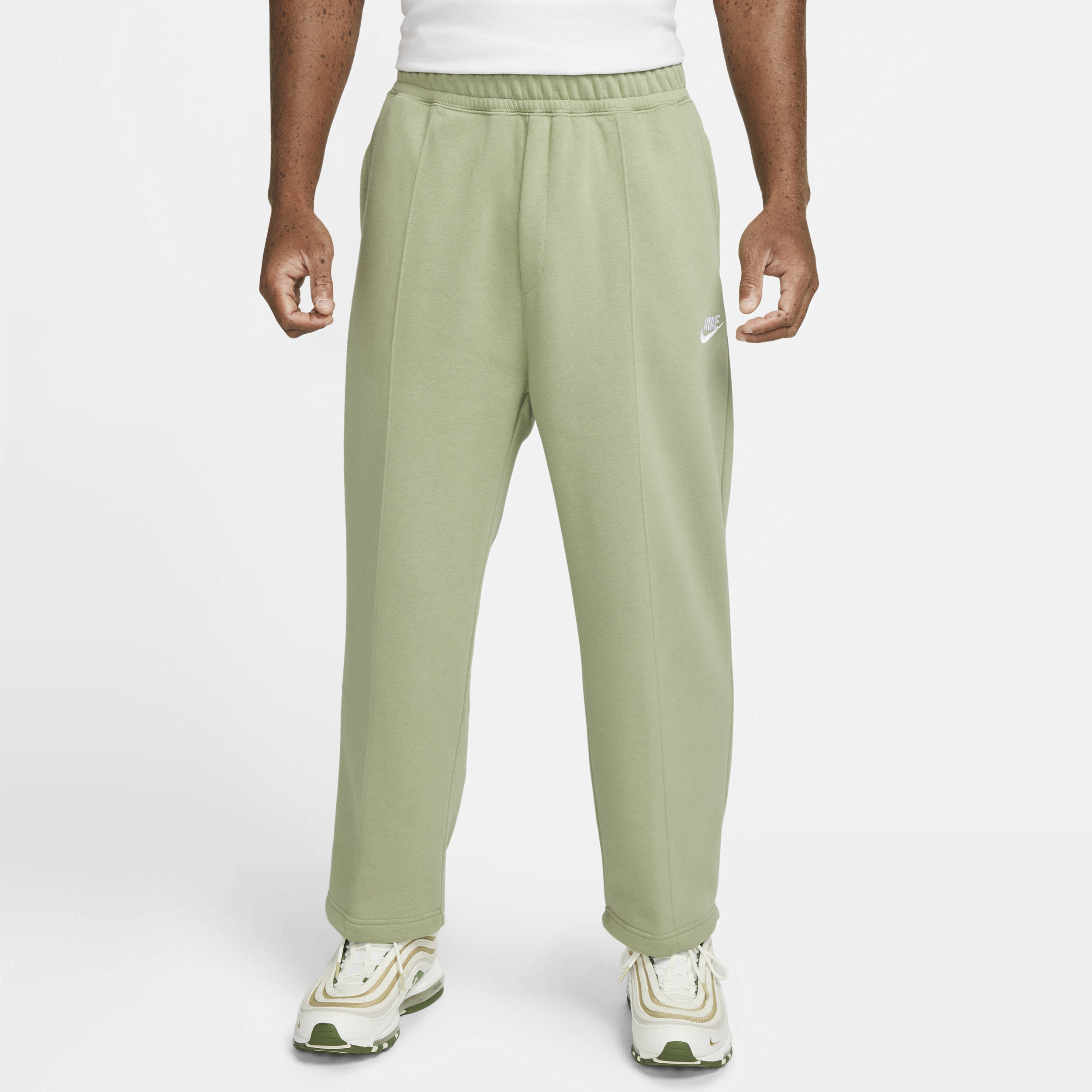 Nike Men's Club Fleece Cropped Pants In Green
