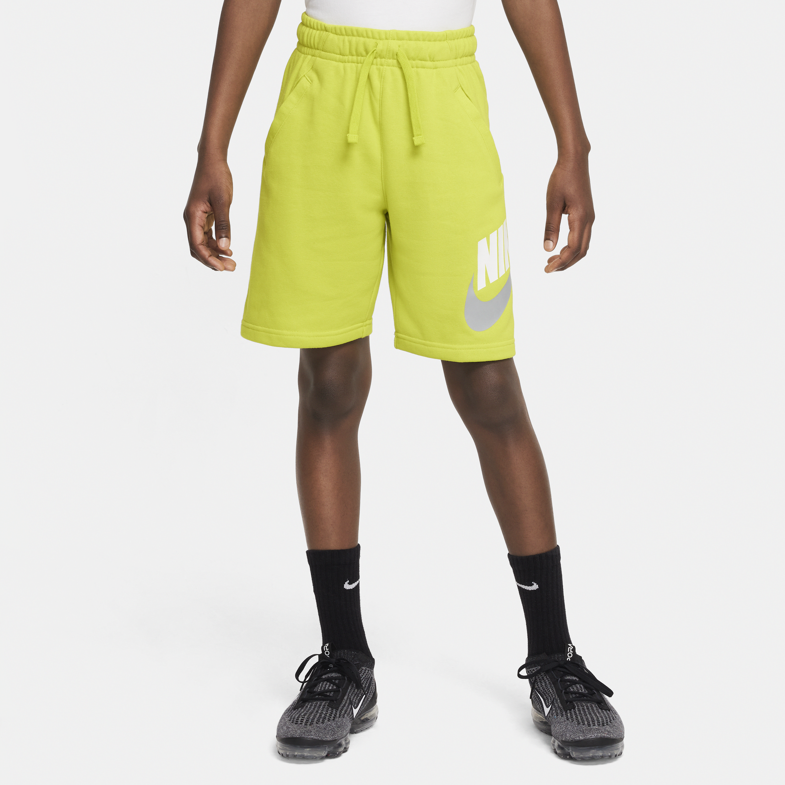 Nike Sportswear Club Fleece Big Kids' Shorts In Green