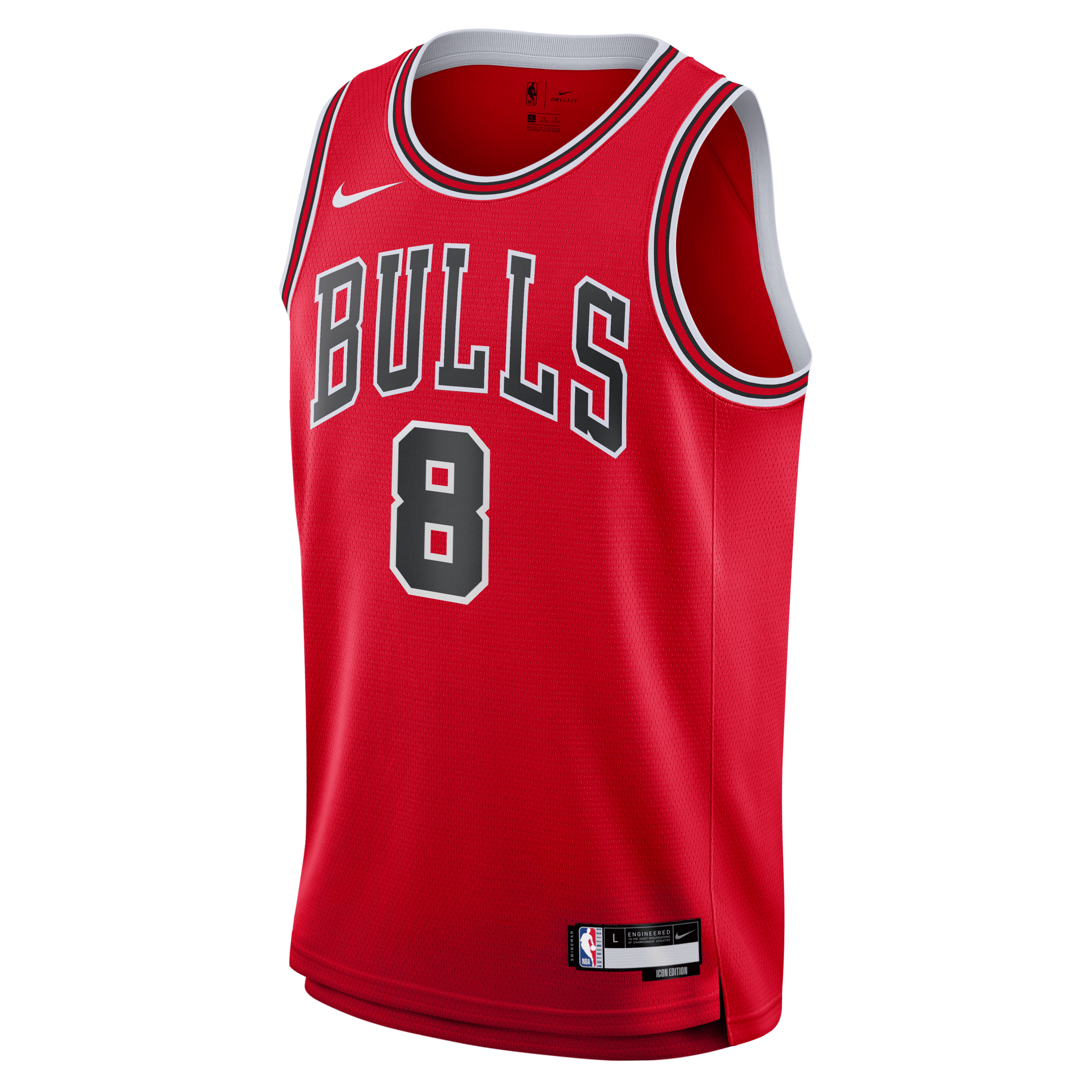 Nike Zach Lavine Chicago Bulls 2023/24 Icon Edition Big Kids'  Nba Swingman Jersey In Red