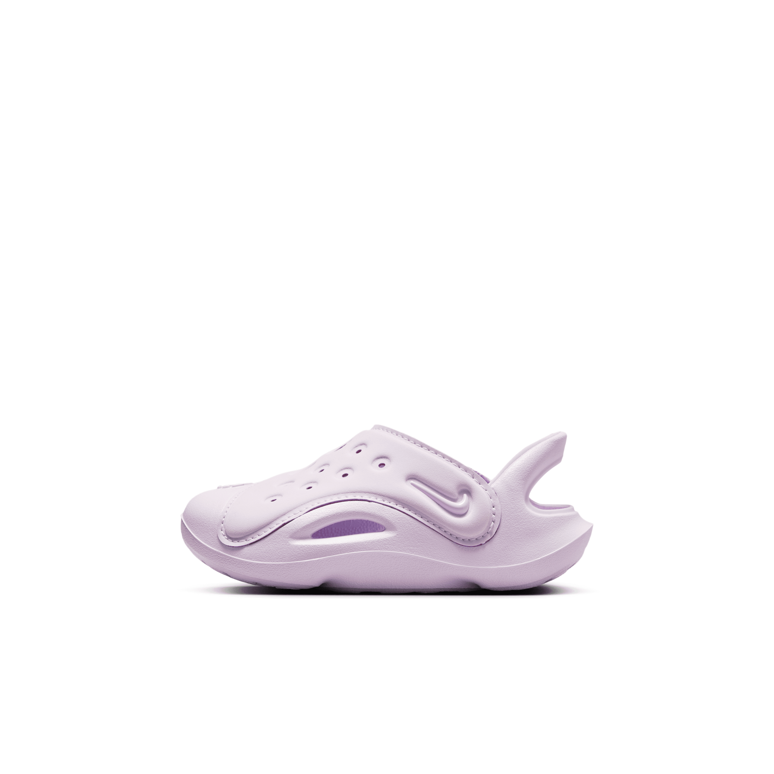 Nike Aqua Swoosh Baby/toddler Sandals In Purple