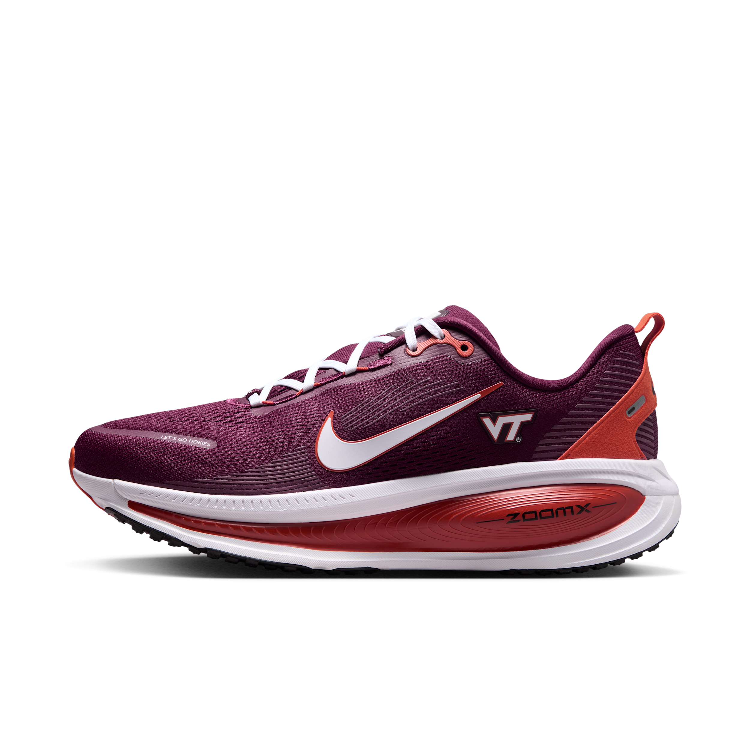 Nike Men's College Vomero 18 (Virginia Tech) Road Running Shoes in Red | IQ6896-600