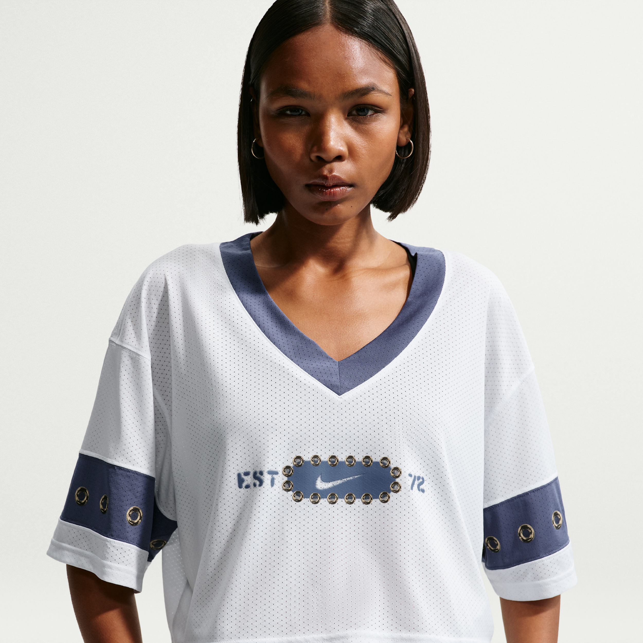 Women's Nike Sportswear Cropped Jersey Top in White | IR4680-107