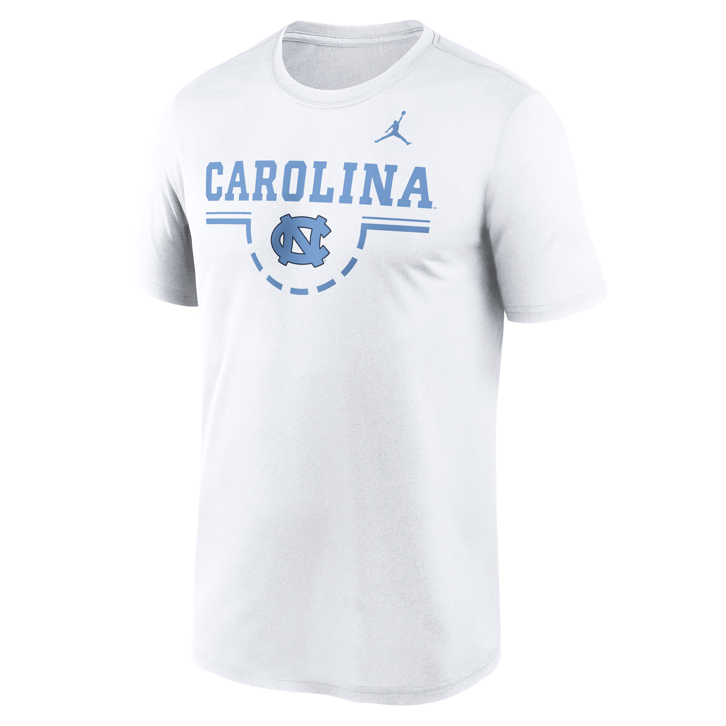 Men's North Carolina Courtside Jordan Brand Dri-FIT College T-Shirt in White | 0JTI10ANCN-5DA