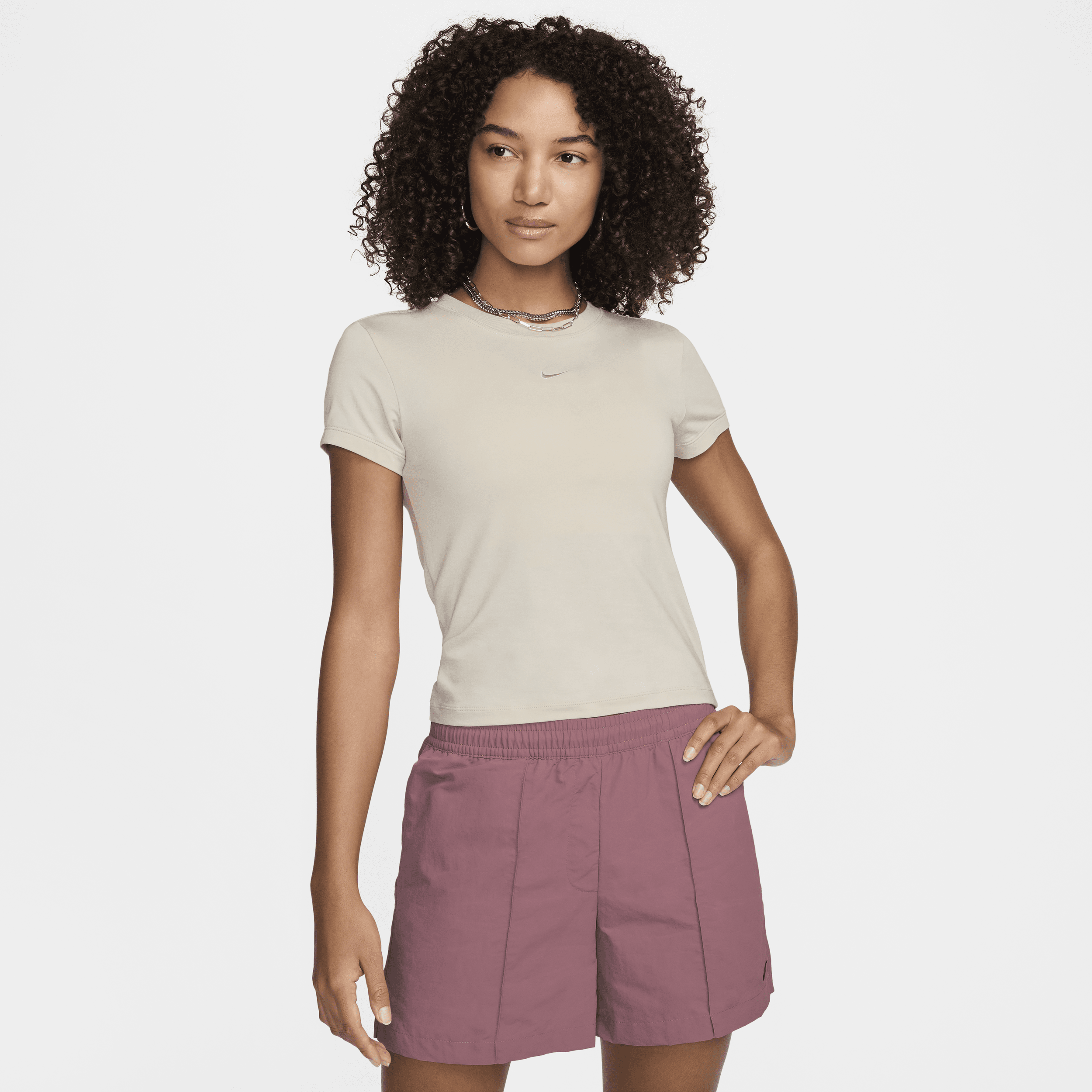 Shop Nike Women's  Sportswear Chill Knit T-shirt In Brown