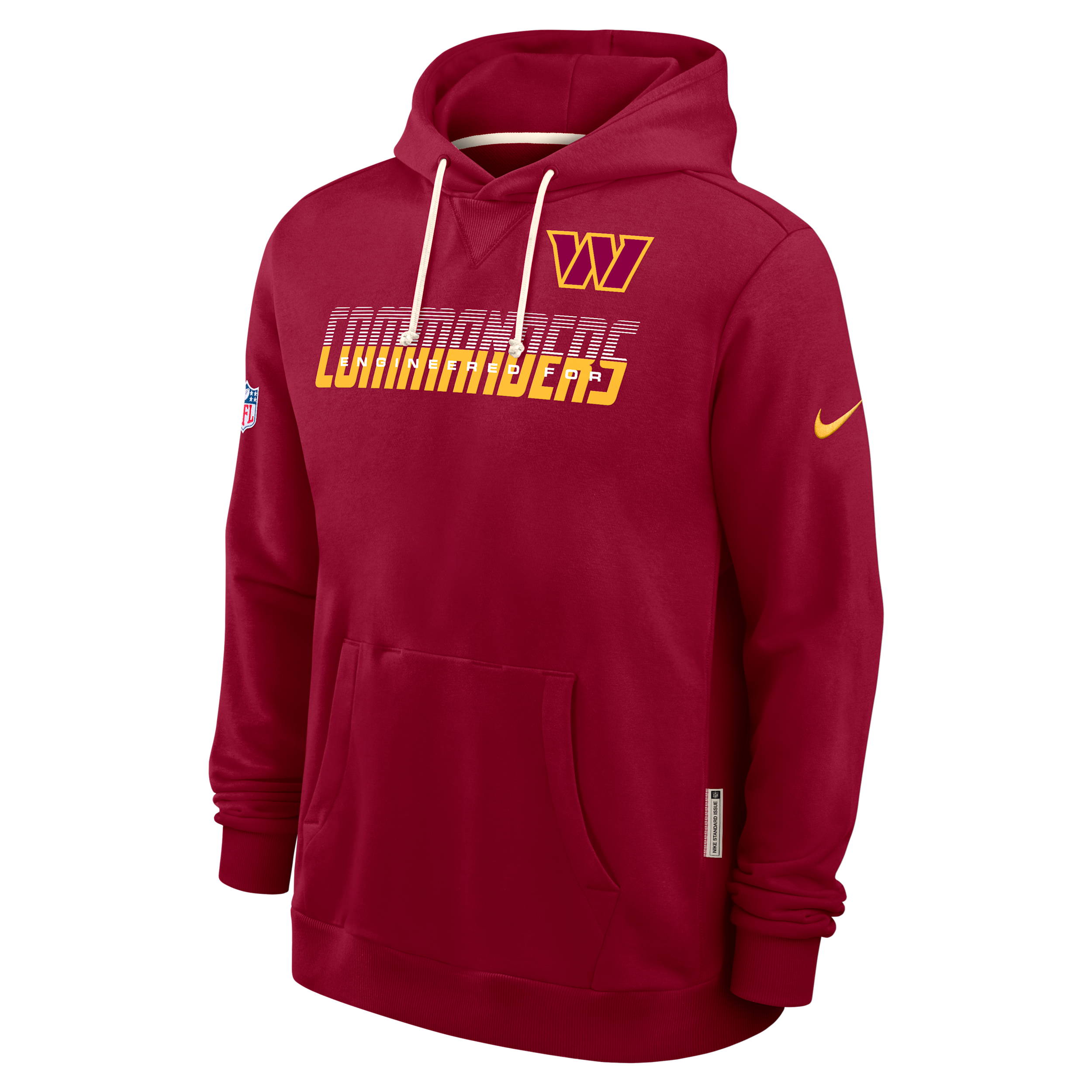 Washington Commanders Sideline Standard Issue Nike Men's Dri-FIT NFL Pullover Hoodie in Red | 03AZ67P9E-SX8