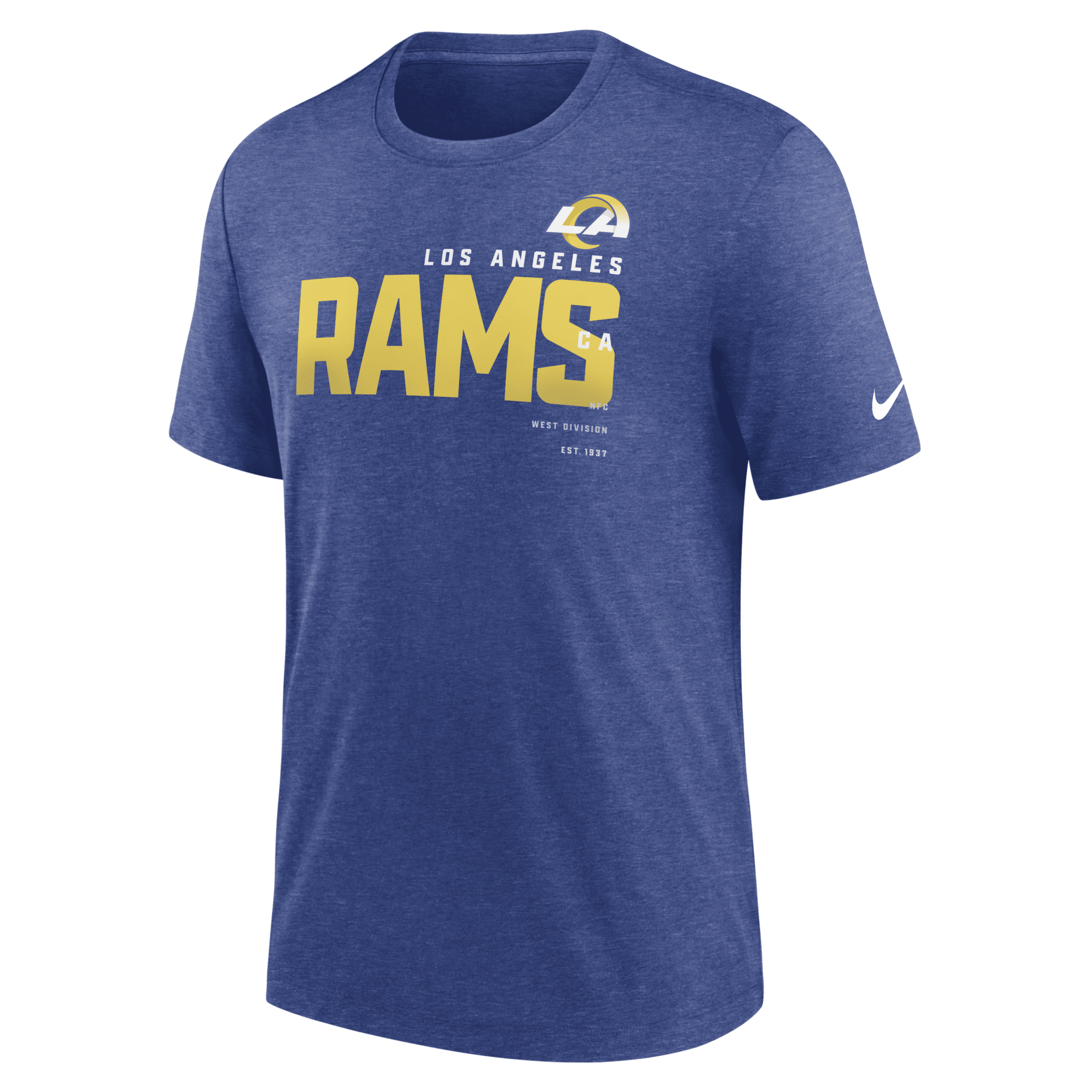 Shop Nike Men's Team (nfl Los Angeles Rams) T-shirt In Blue