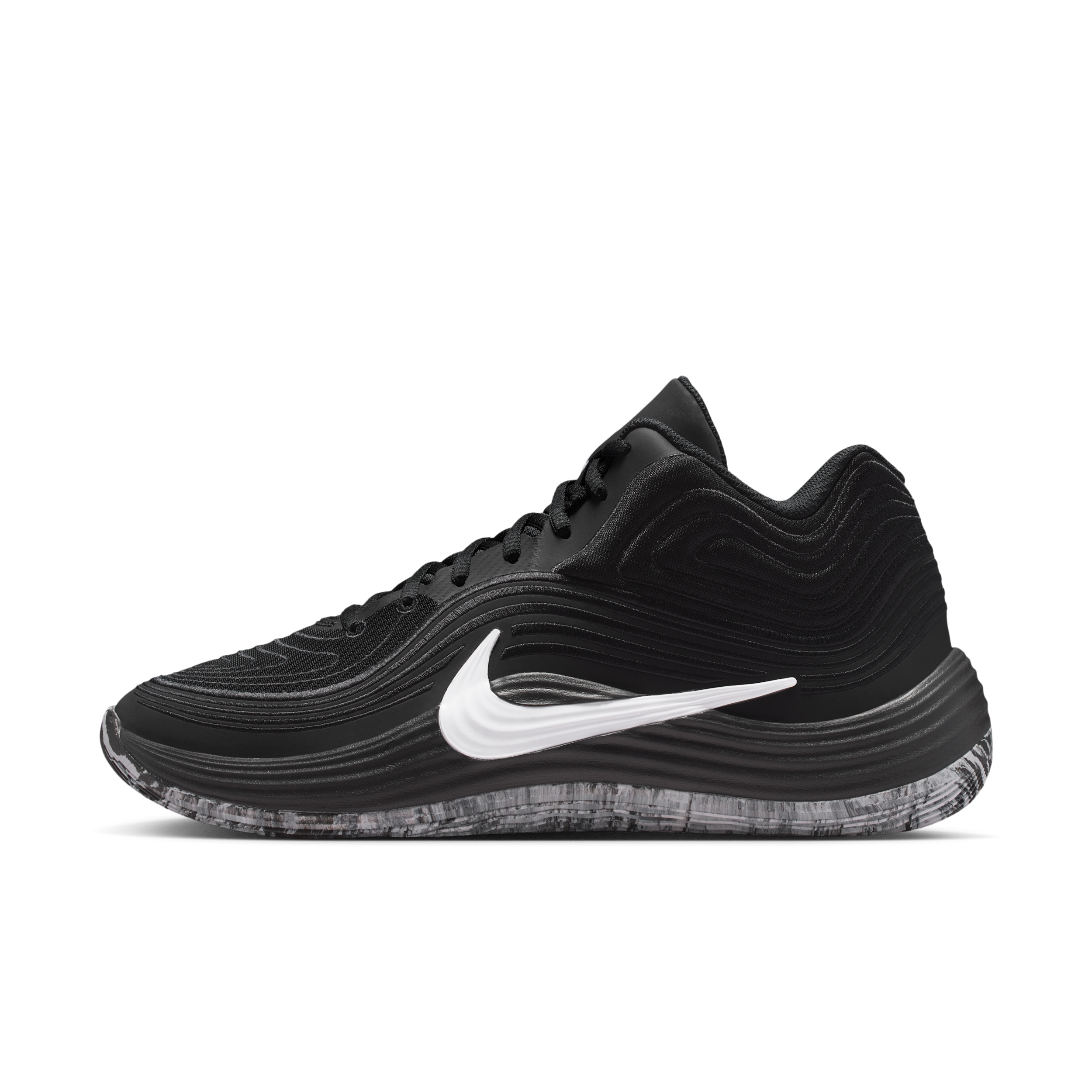 Nike Precision 8 Mid Basketball Shoes, Men's, M4.5/W6, Black/White-White