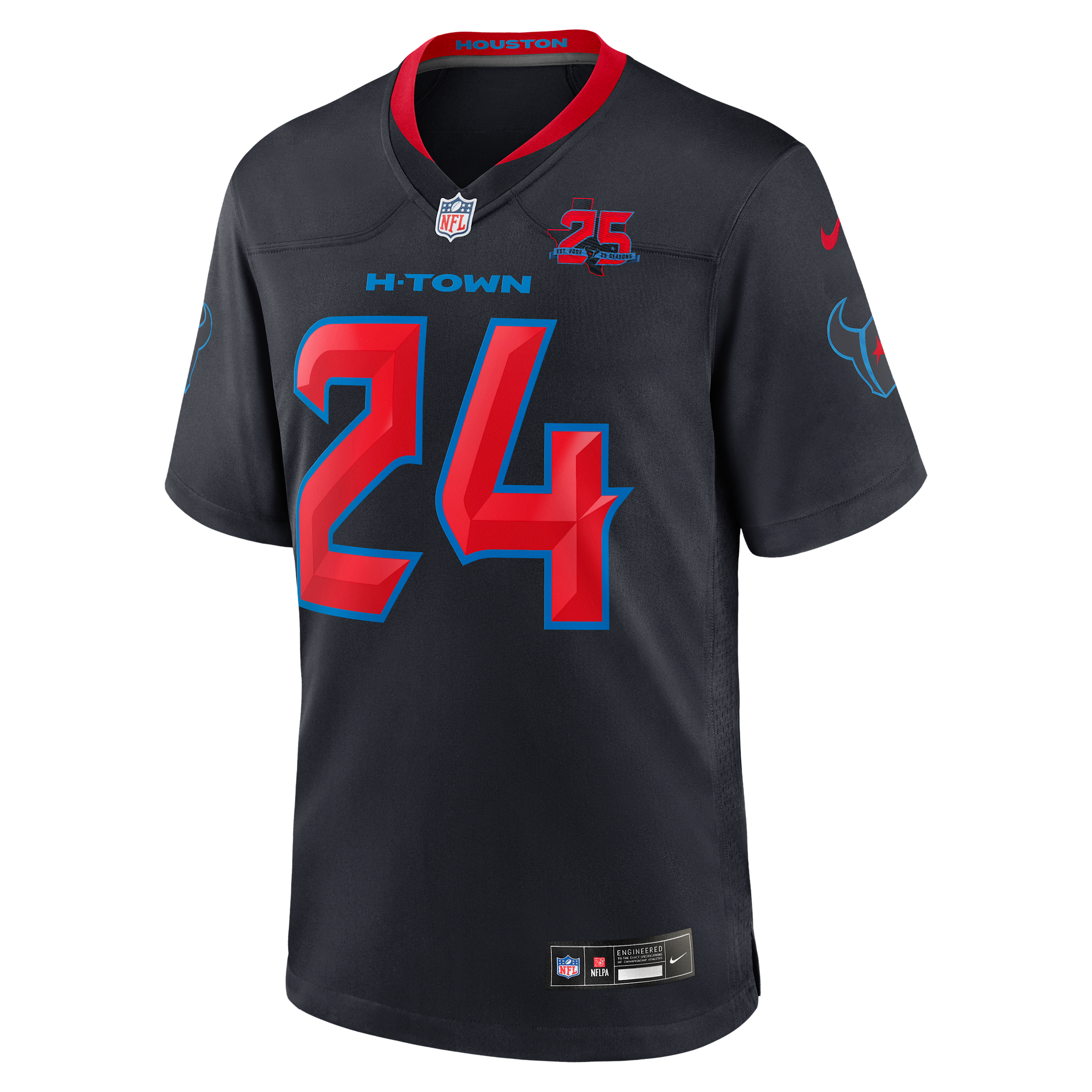 Derek Stingley Jr. Houston Texans 25th Season Nike Men's NFL Game Jersey in Blue | 67NM0B9H9HF-DUA