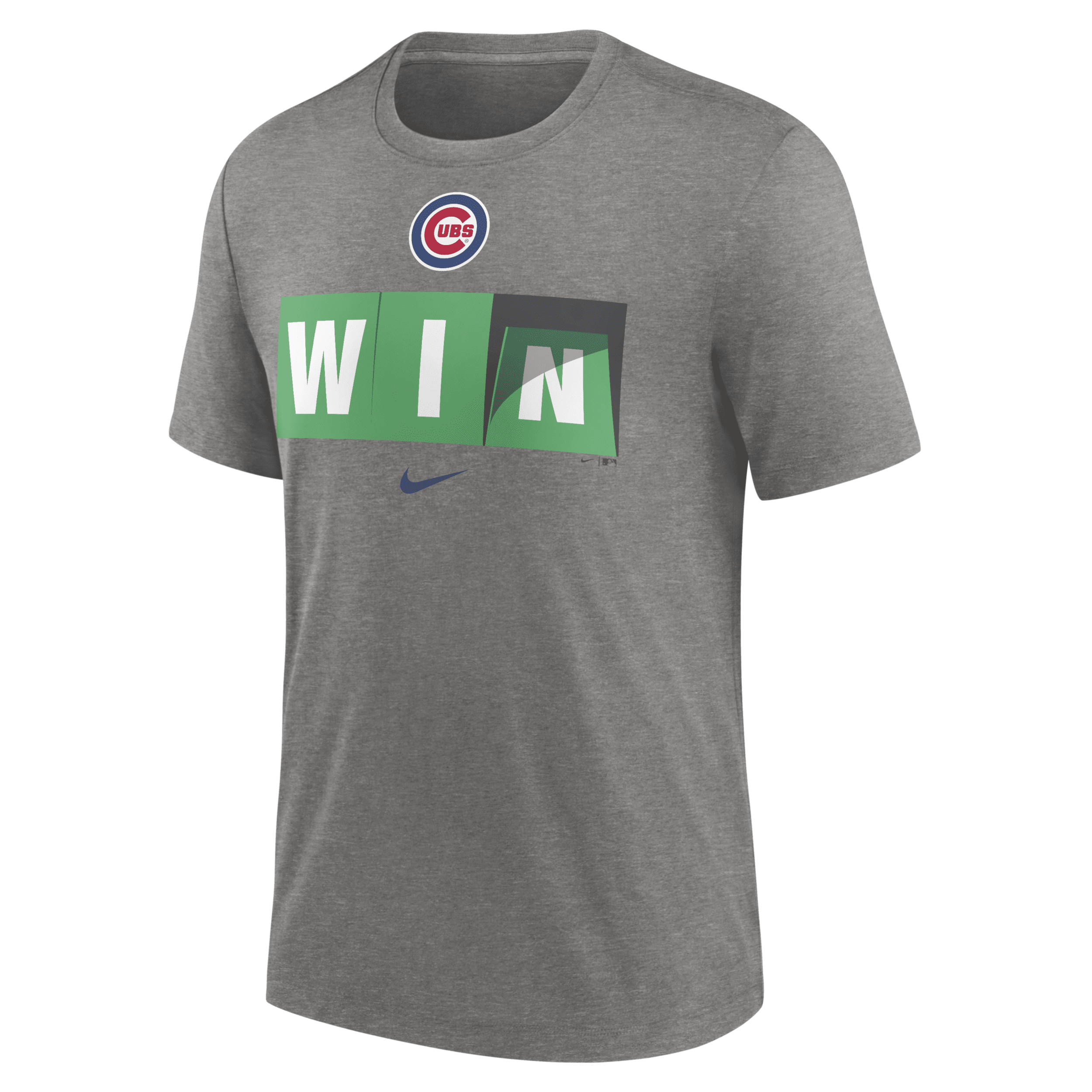 Nike Chicago Cubs Hometown Men's Mlb T-shirt In Gray