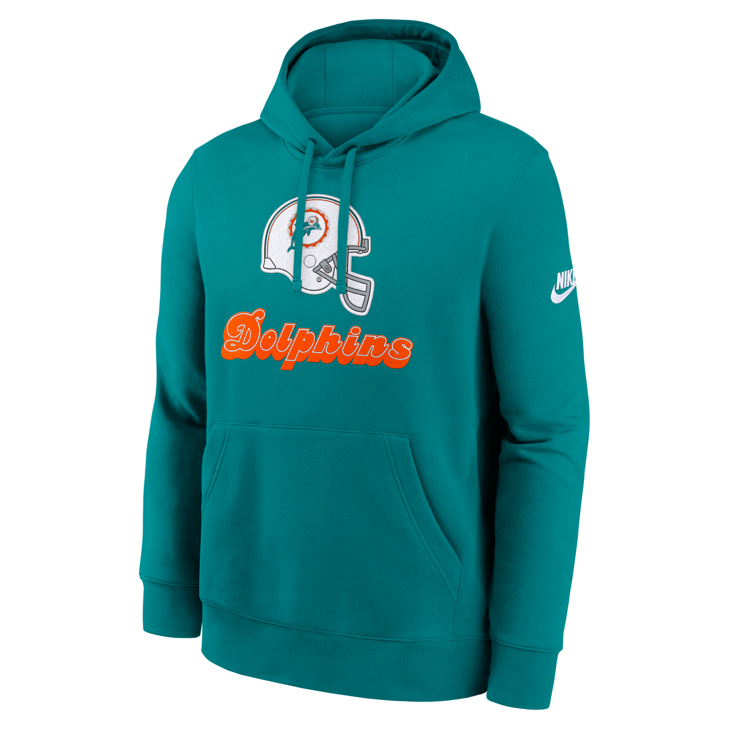 Nike Miami Dolphins Best Season Rewind Club  Men's Nfl Pullover Hoodie In Green